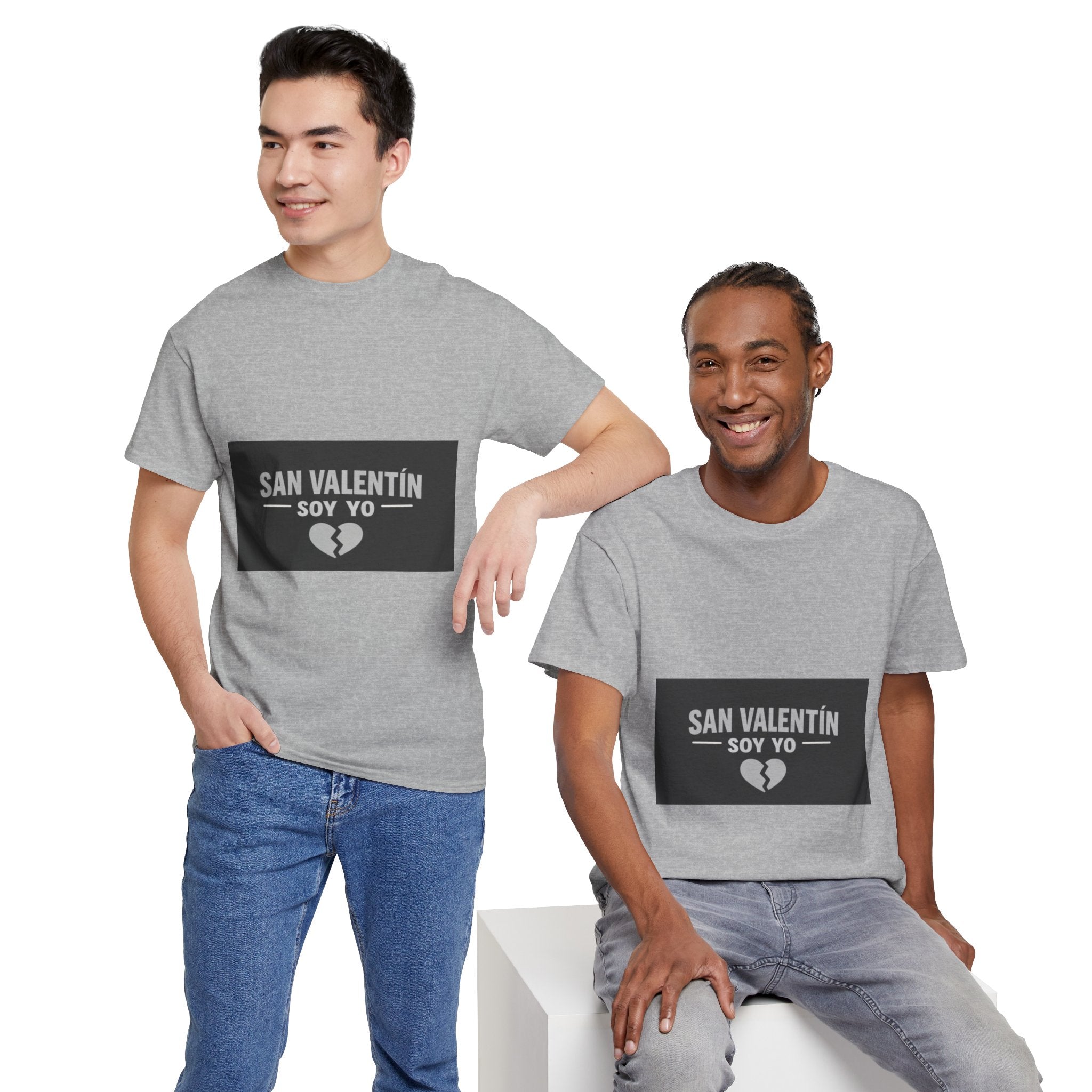 Valentine Soy Yo T-Shirt — "San Valentín Soy Yo" Broken Heart Tee
