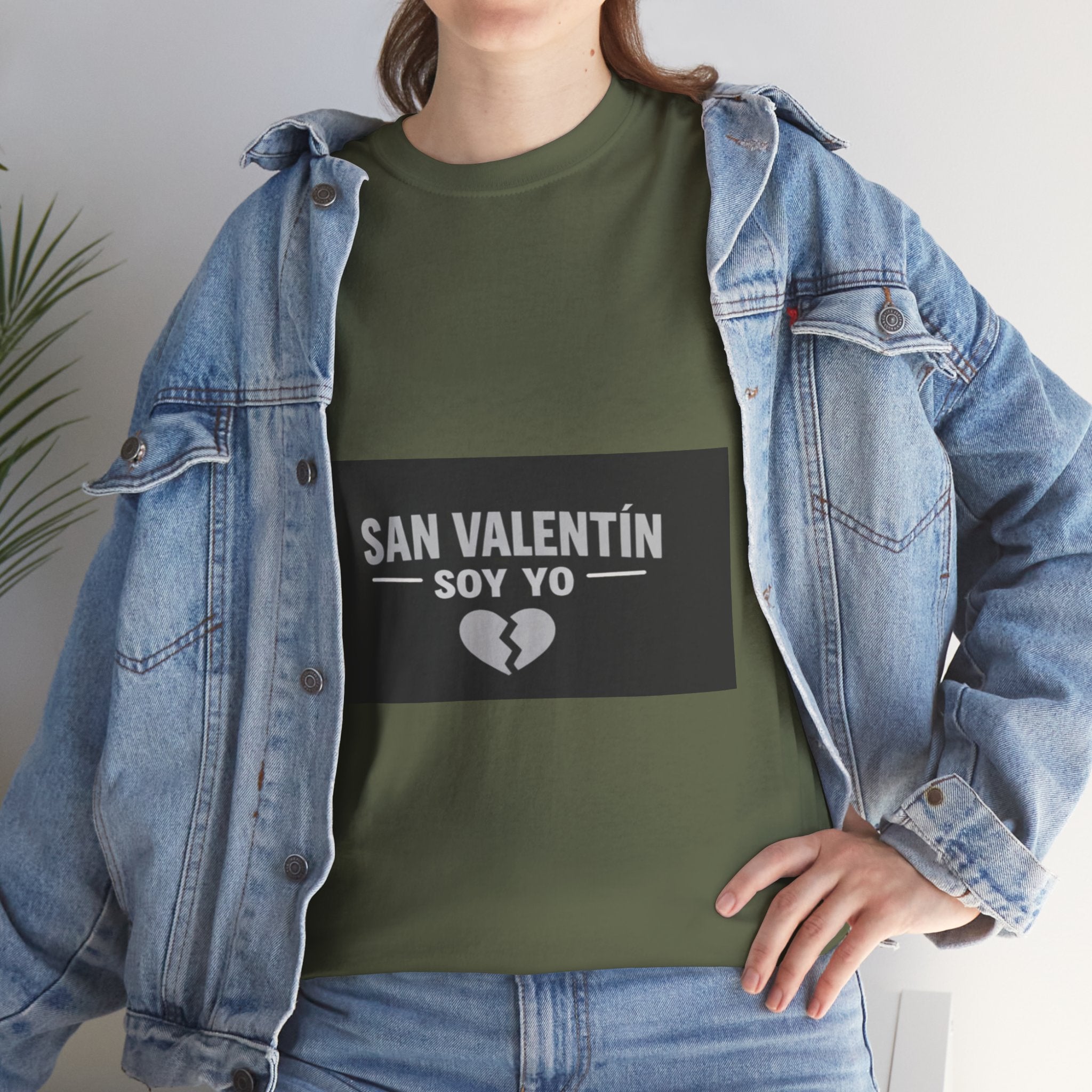 Valentine Soy Yo T-Shirt — "San Valentín Soy Yo" Broken Heart Tee