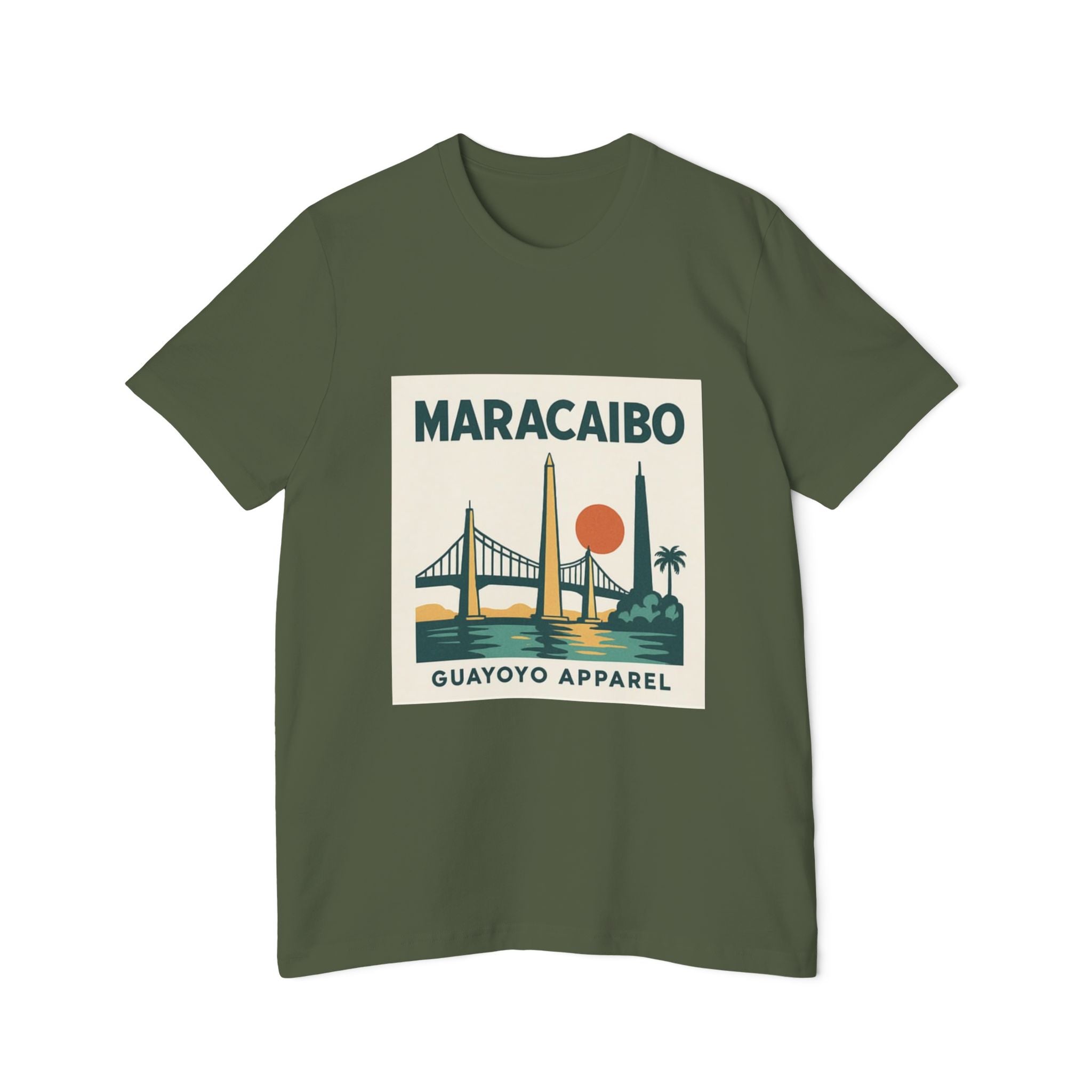 Maracaibo Retro Travel T-Shirt — Vintage Sunset Bridge Design