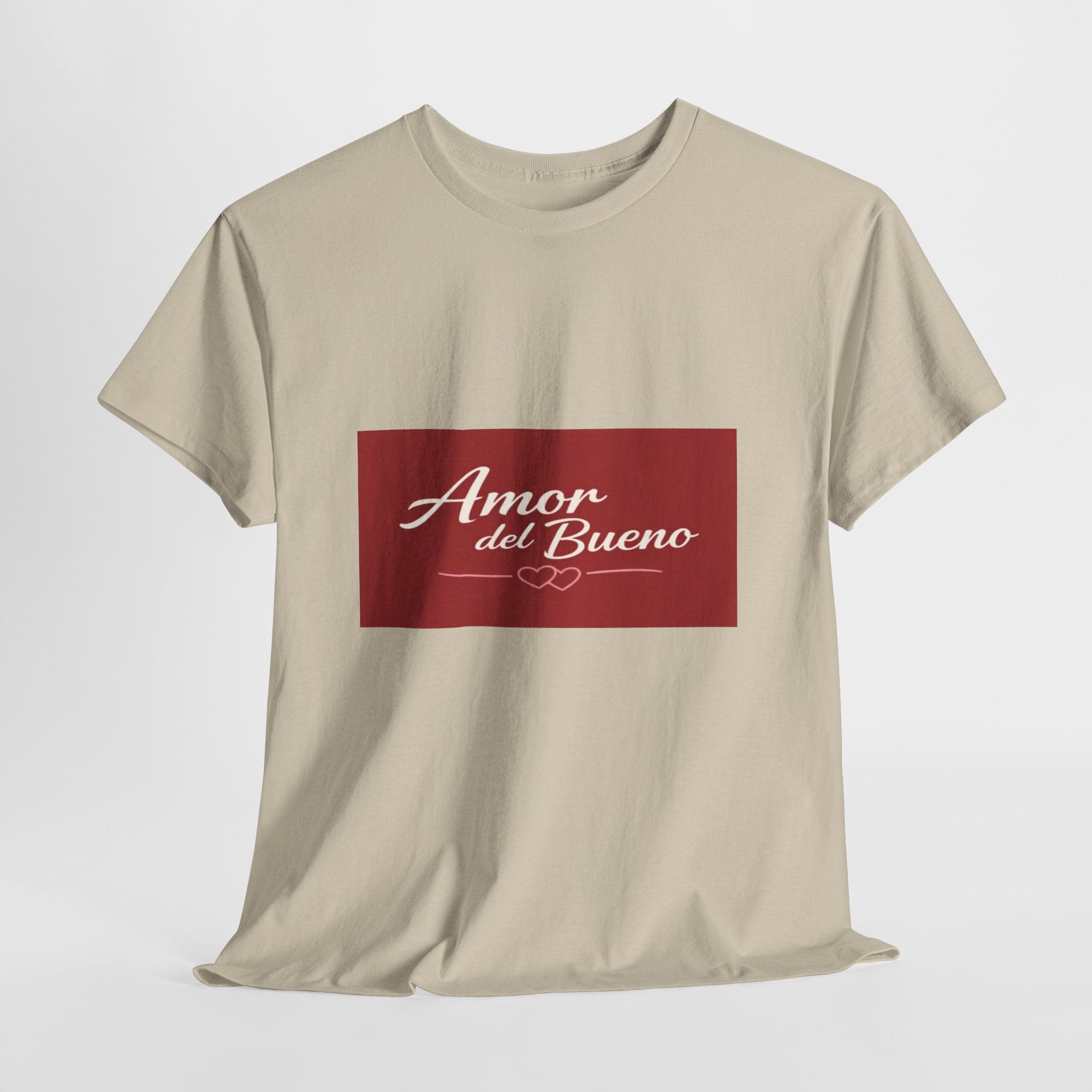 Amor del Bueno Script Tee — Romantic Spanish Love T-Shirt