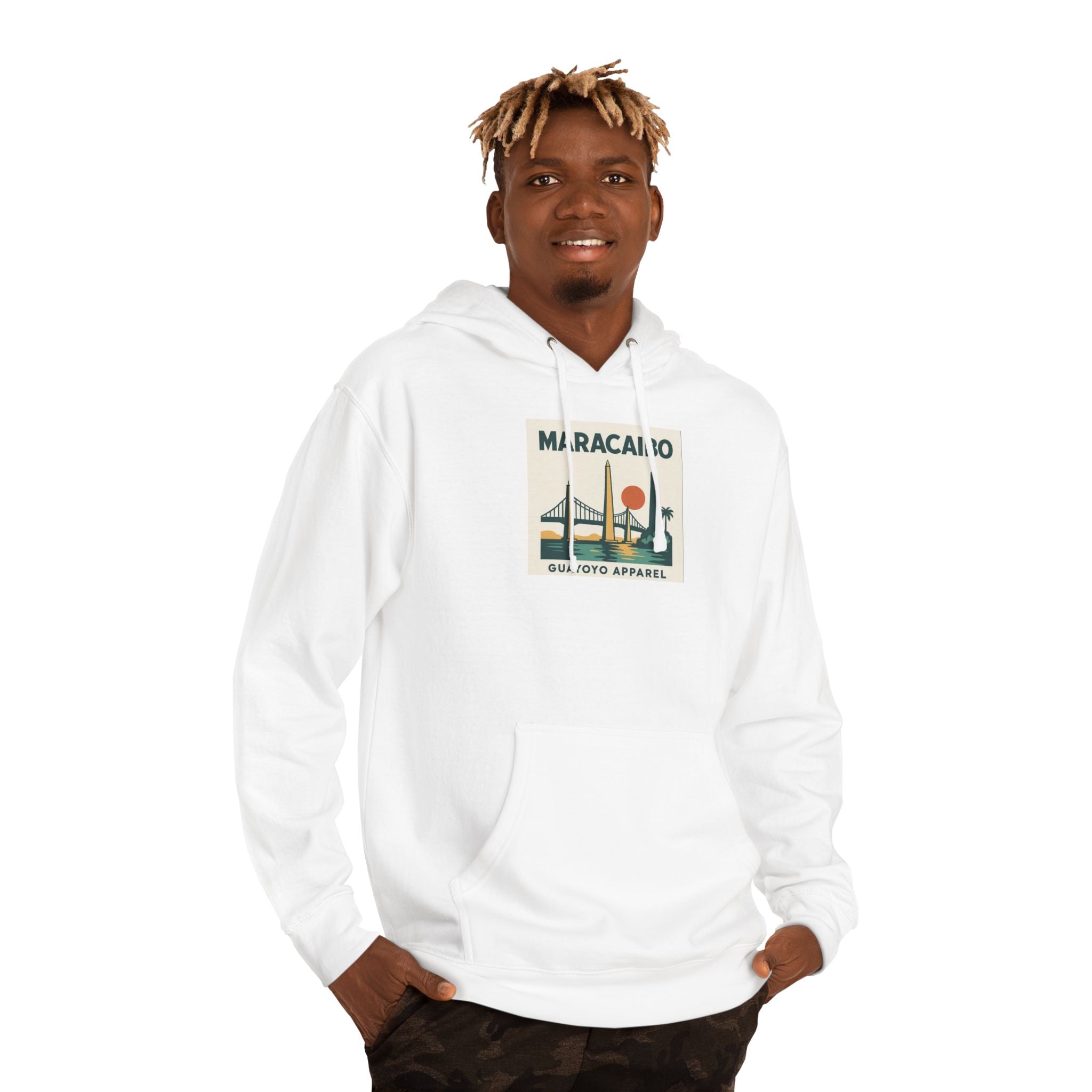 Maracaibo Vintage Travel Hoodie – Retro Sunset Bridge Graphic