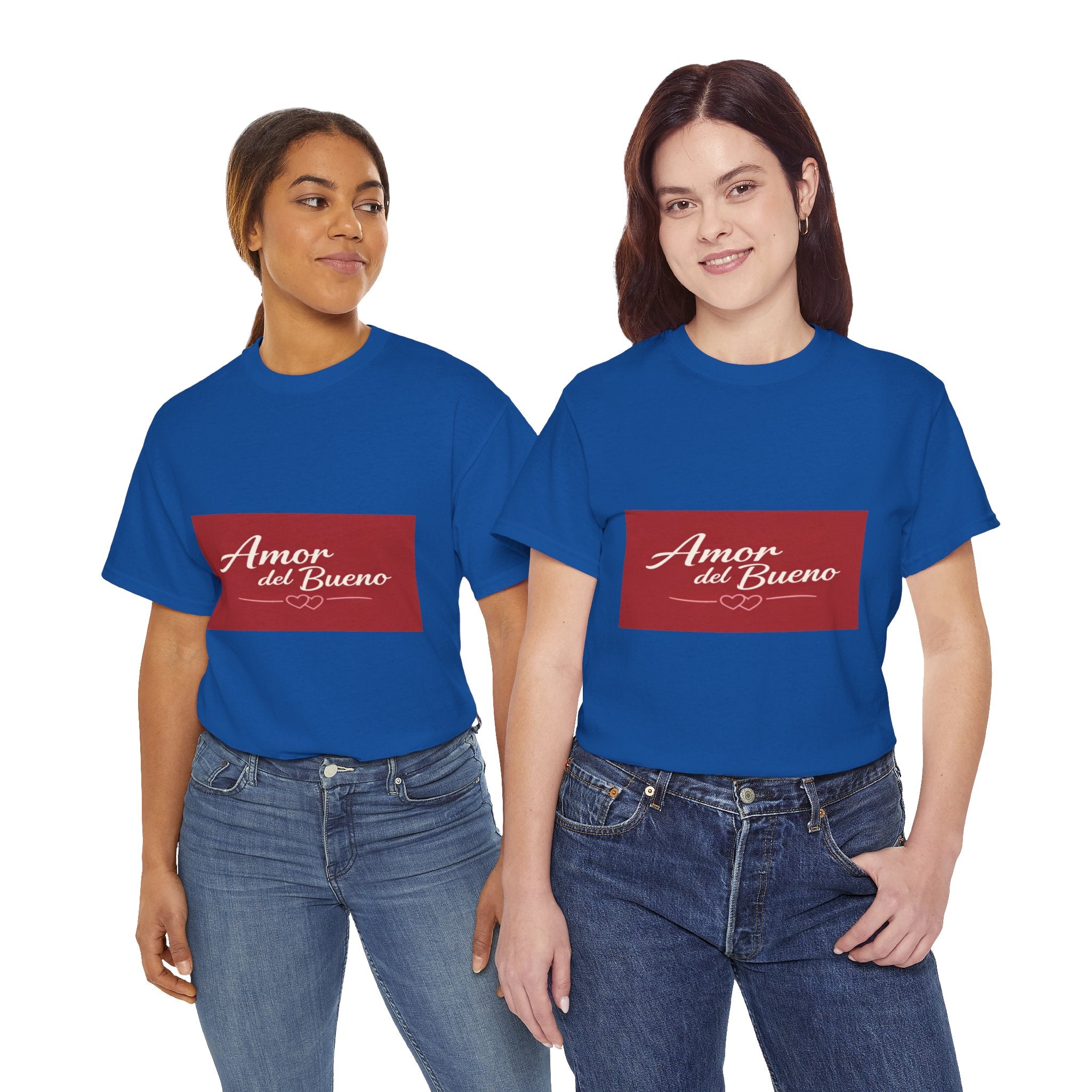 Amor del Bueno Script Tee — Romantic Spanish Love T-Shirt