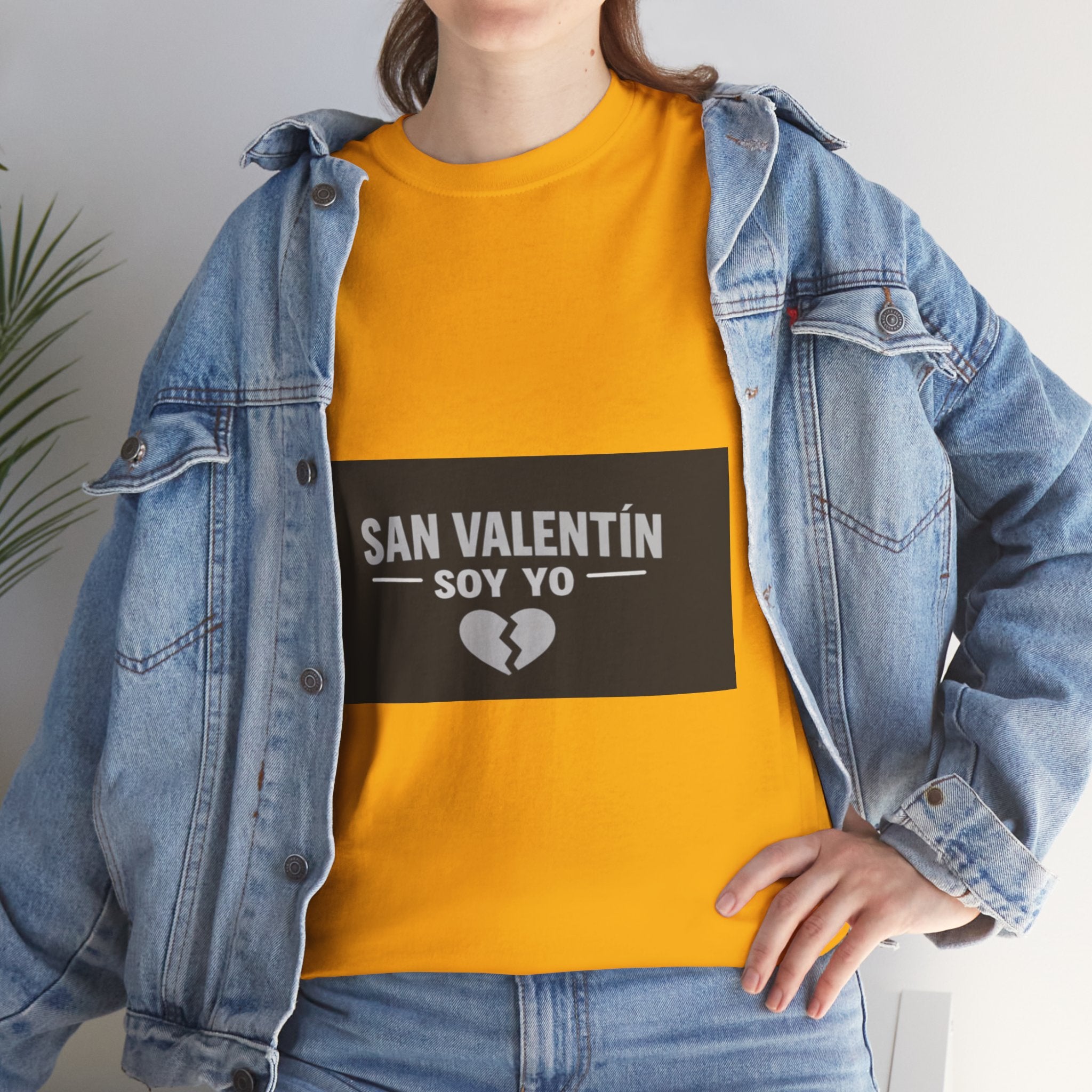 Valentine Soy Yo T-Shirt — "San Valentín Soy Yo" Broken Heart Tee