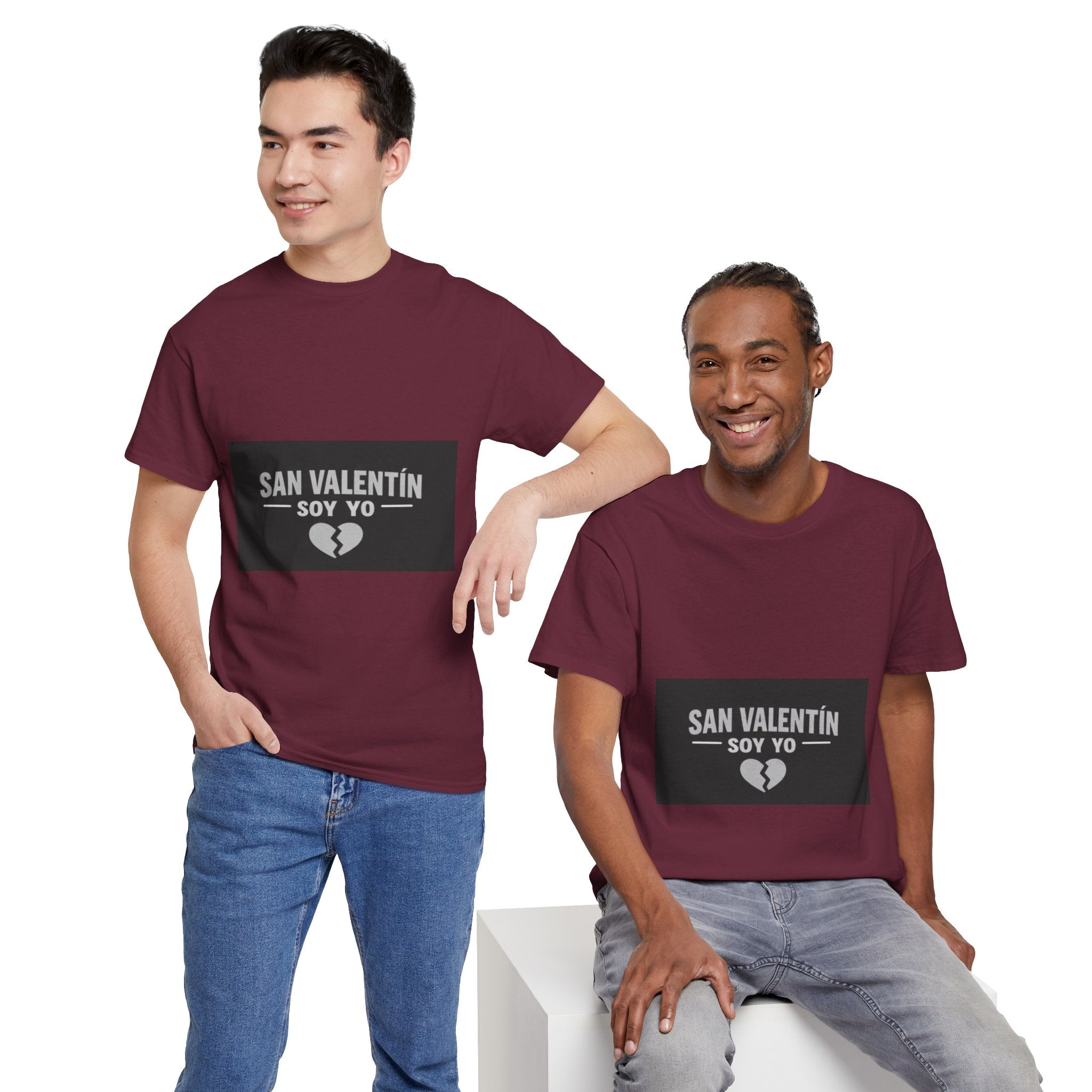 Valentine Soy Yo T-Shirt — "San Valentín Soy Yo" Broken Heart Tee