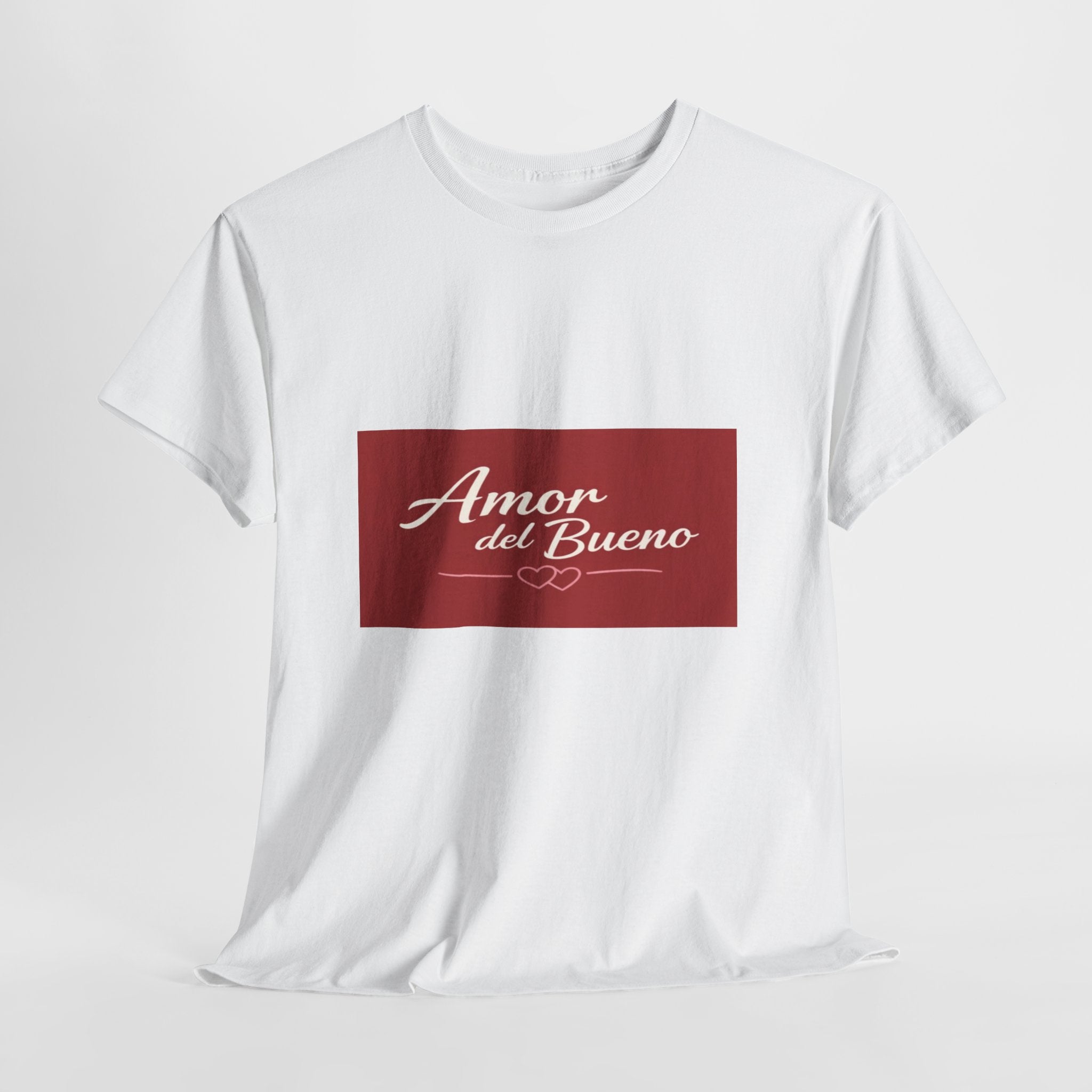 Amor del Bueno Script Tee — Romantic Spanish Love T-Shirt