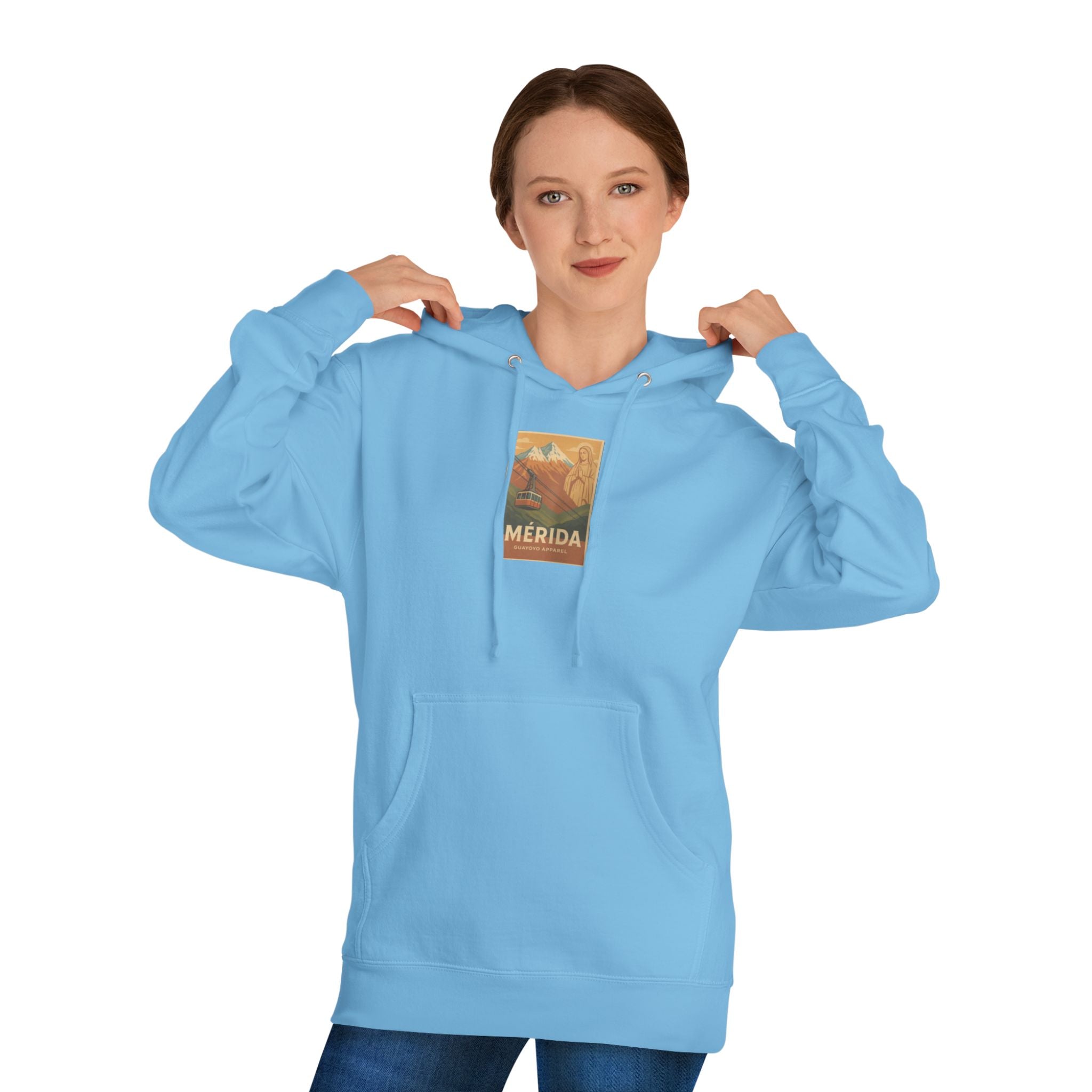 Merida Vintage Travel Hoodie — Retro Botanical Poster Sweatshirt