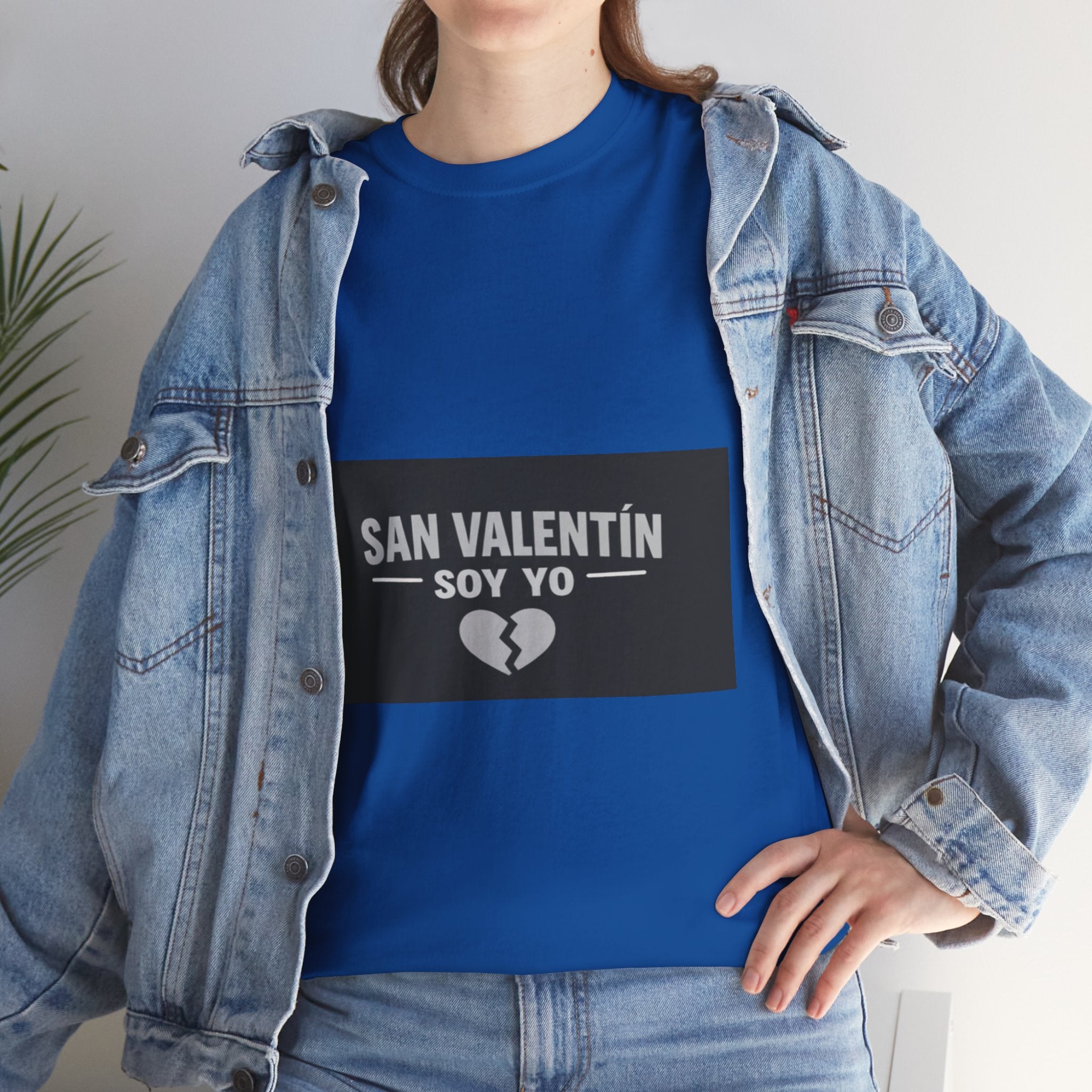 Valentine Soy Yo T-Shirt — "San Valentín Soy Yo" Broken Heart Tee