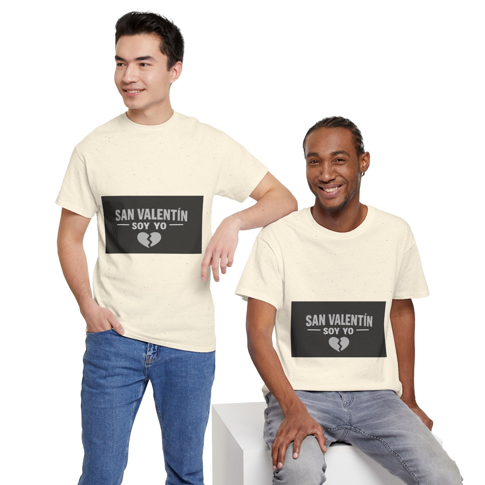 Valentine Soy Yo T-Shirt — "San Valentín Soy Yo" Broken Heart Tee