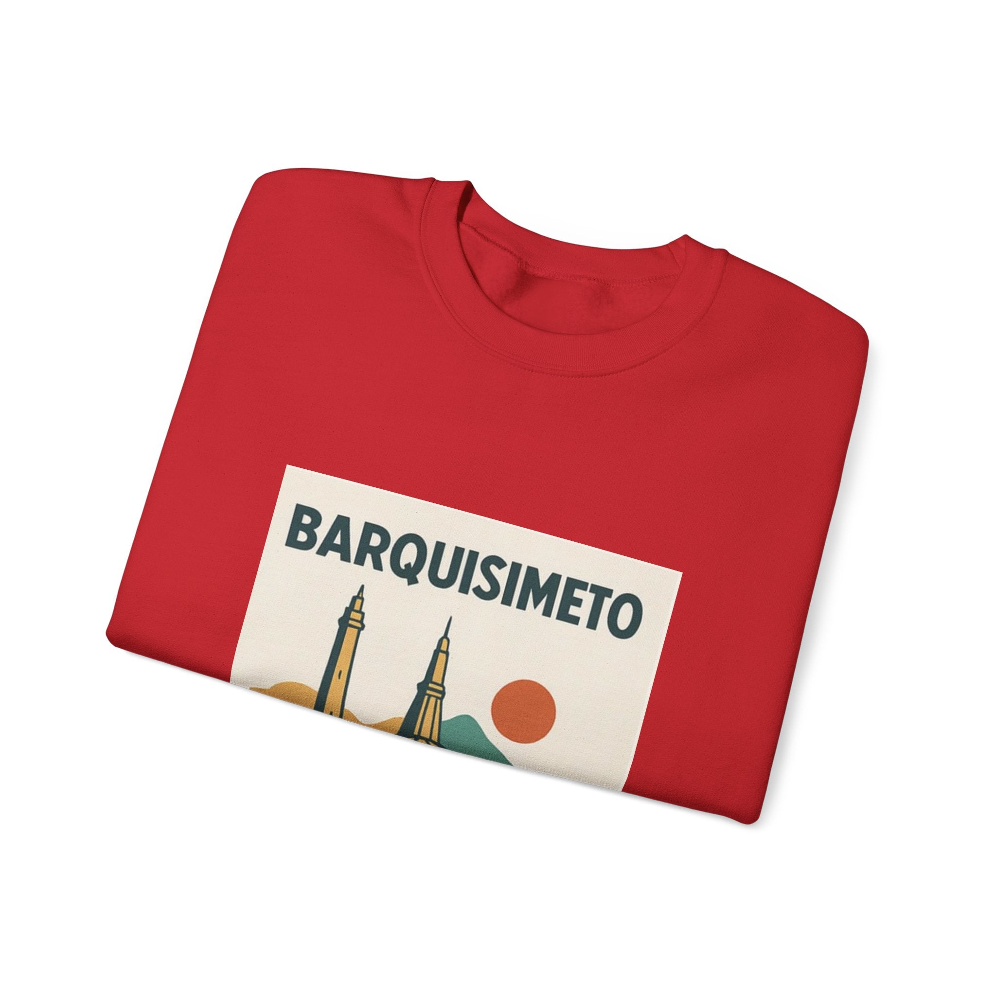 Barquisimeto Landmark Sweatshirt — Retro Cityscape Guayoyo Apparel