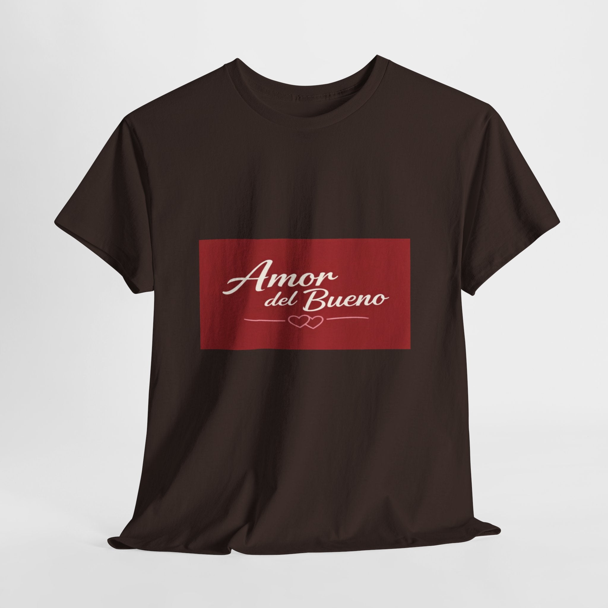 Amor del Bueno Script Tee — Romantic Spanish Love T-Shirt