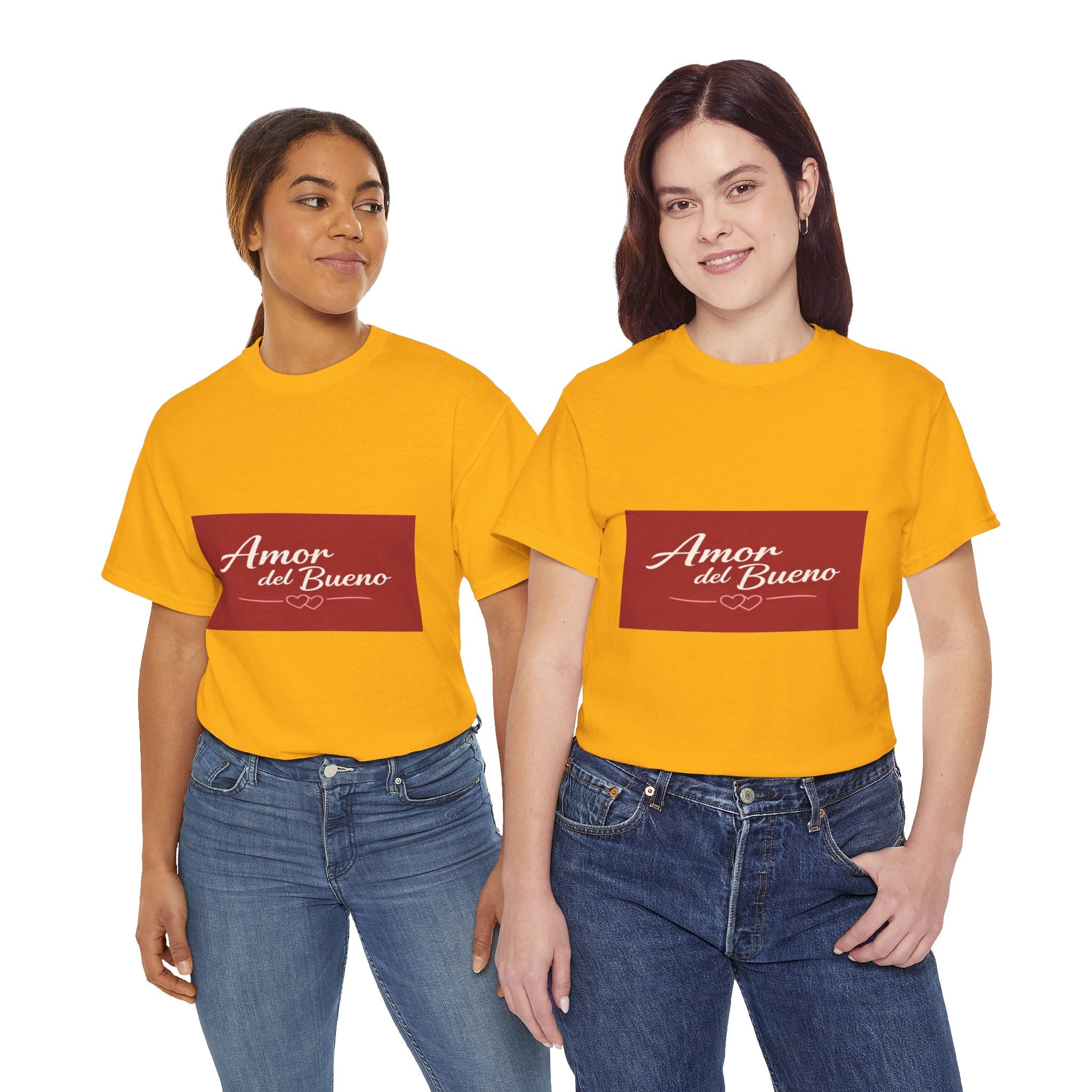Amor del Bueno Script Tee — Romantic Spanish Love T-Shirt