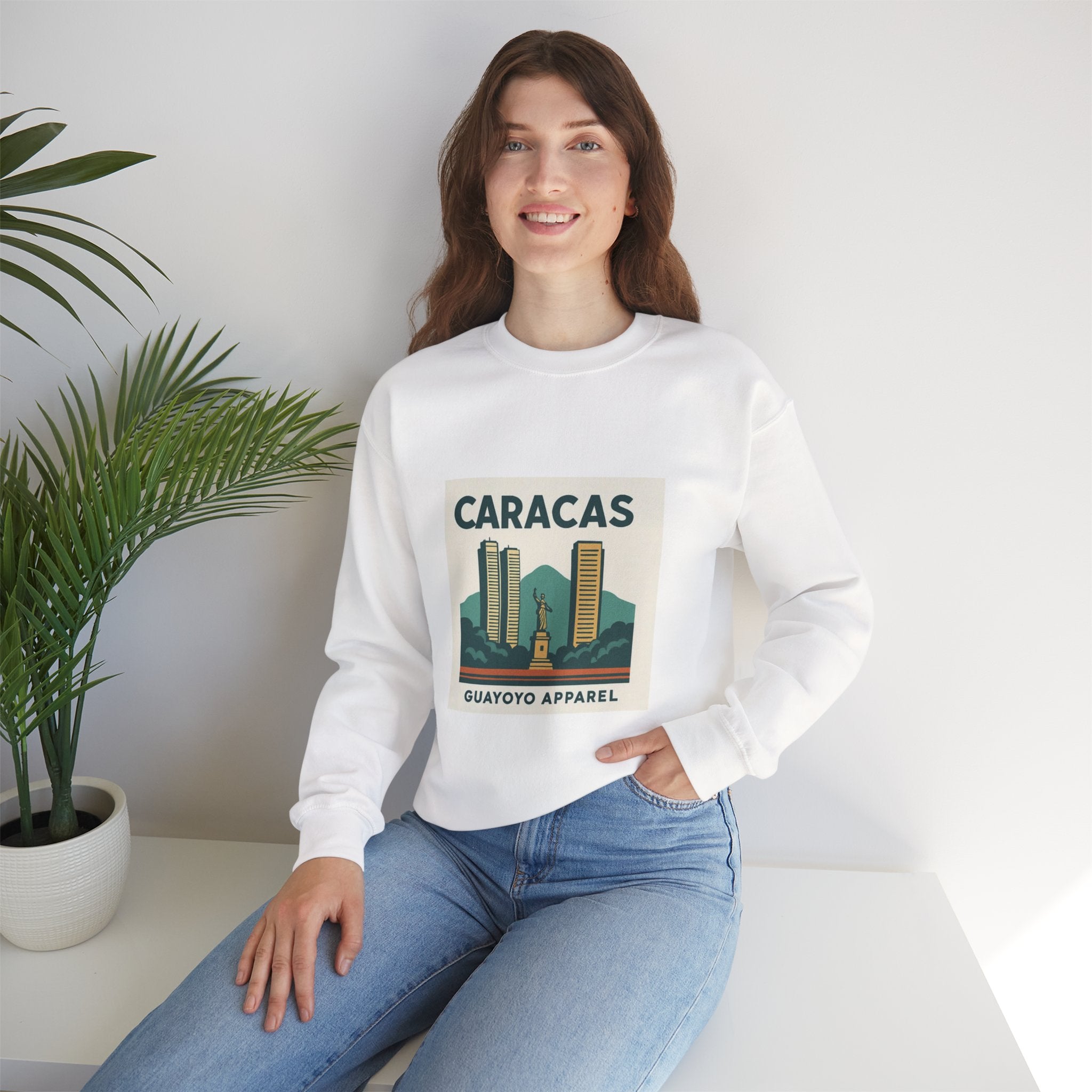 Caracas Vintage Skyline Sweatshirt — Guayoyo Apparel Crewneck