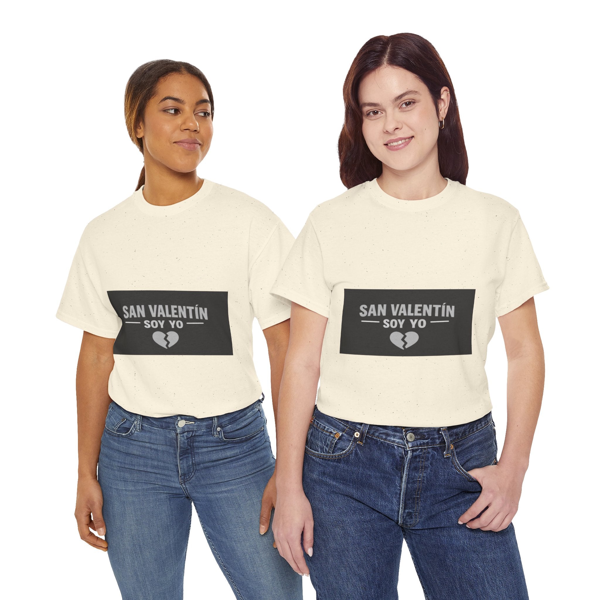 Valentine Soy Yo T-Shirt — "San Valentín Soy Yo" Broken Heart Tee