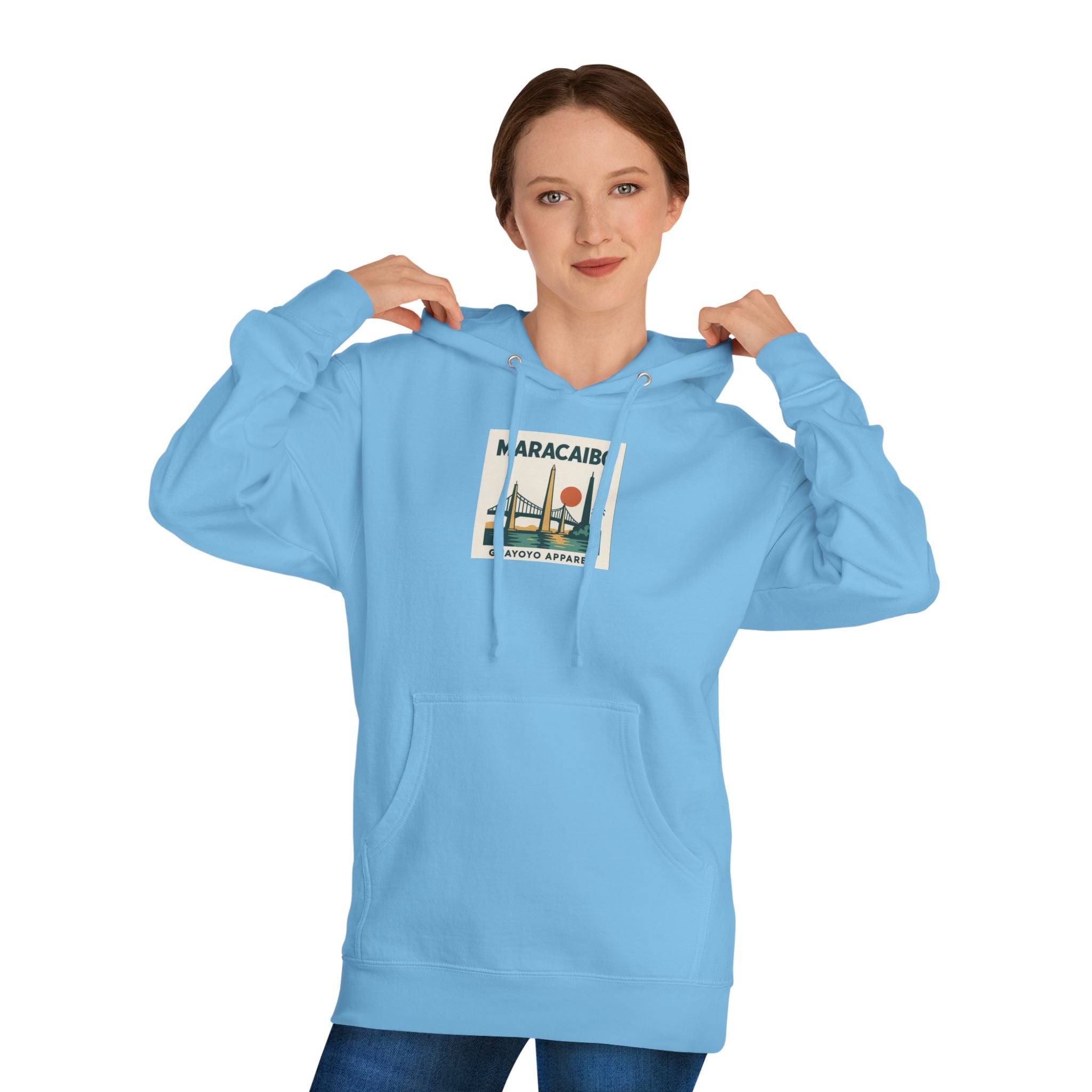 Maracaibo Vintage Travel Hoodie – Retro Sunset Bridge Graphic