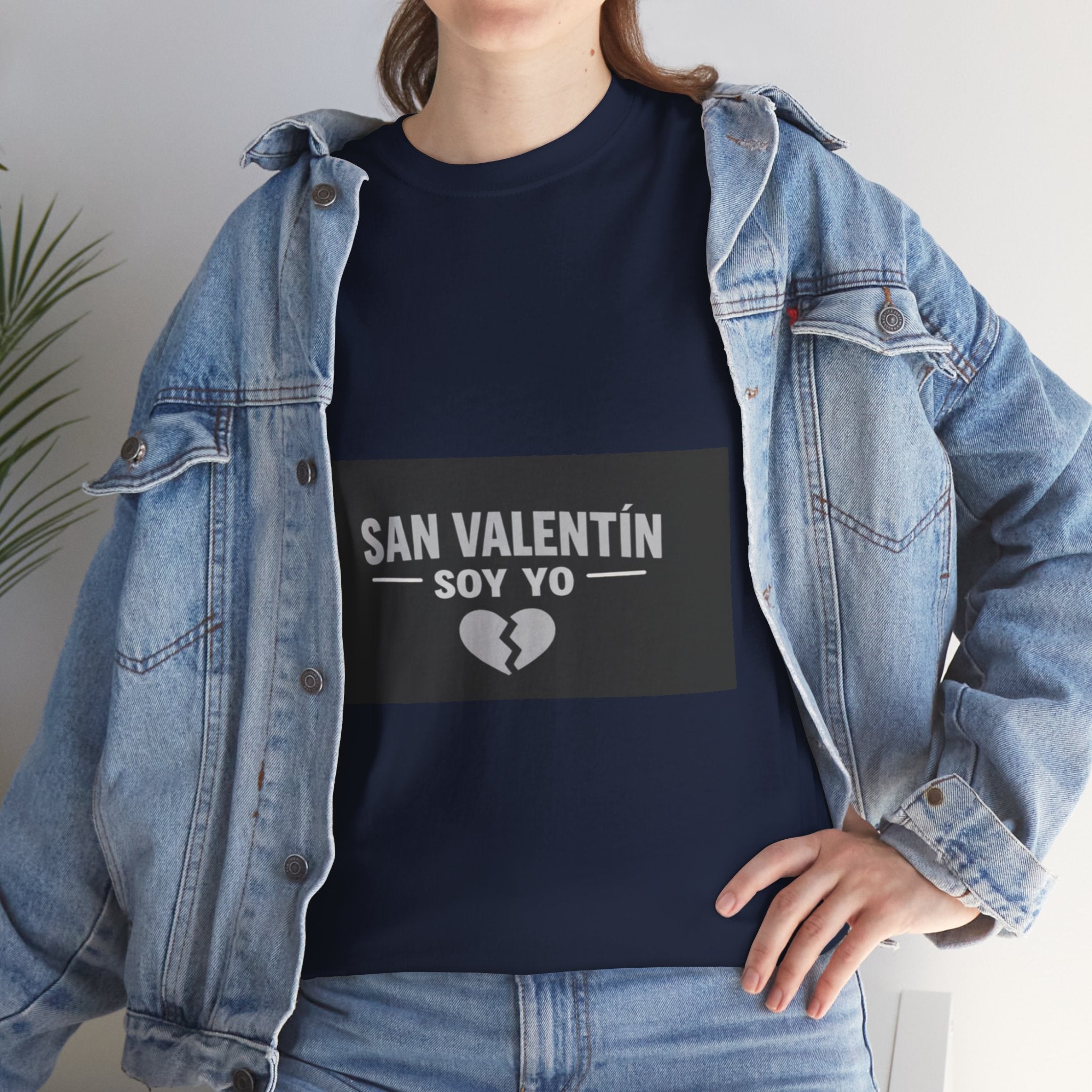 Valentine Soy Yo T-Shirt — "San Valentín Soy Yo" Broken Heart Tee