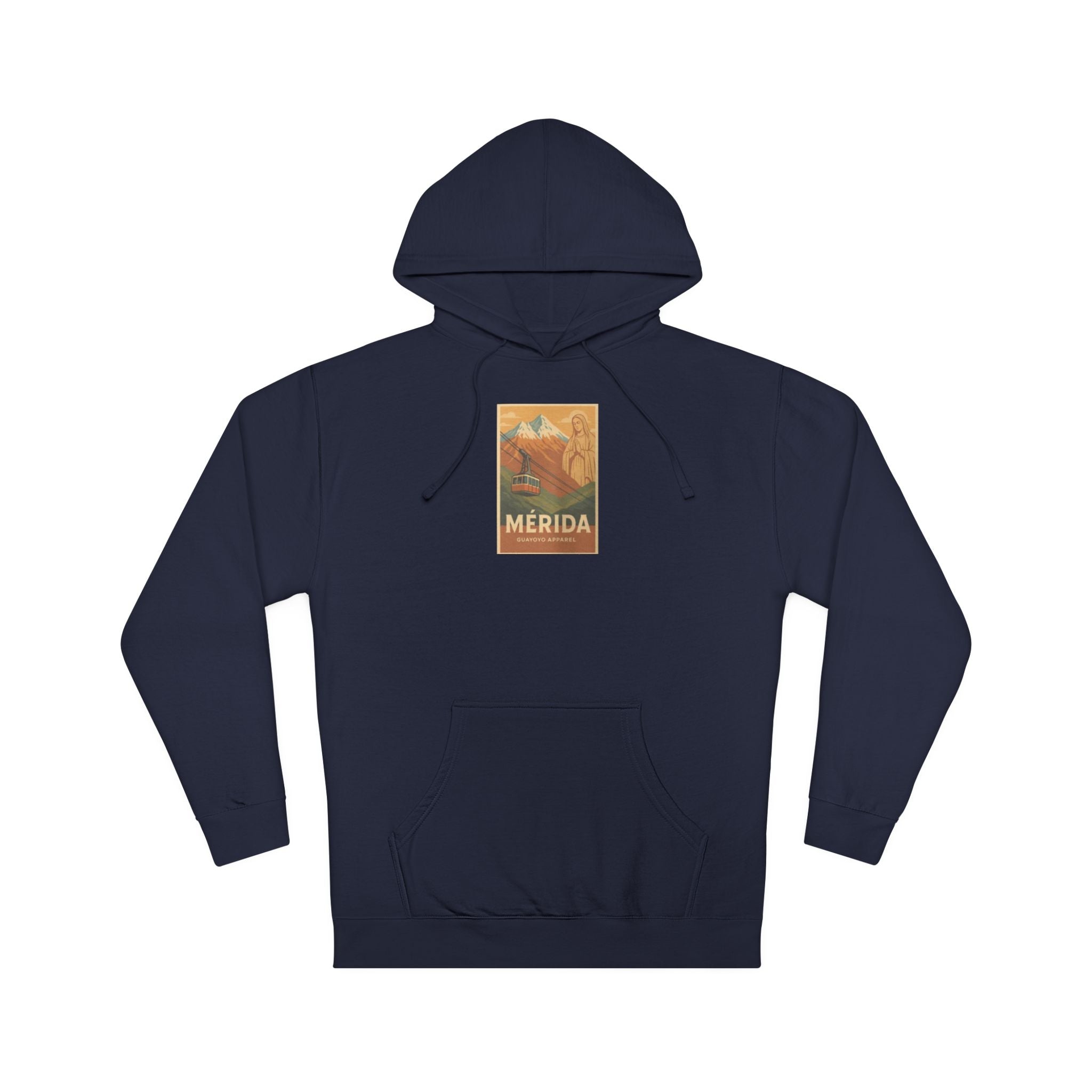 Merida Vintage Travel Hoodie — Retro Botanical Poster Sweatshirt