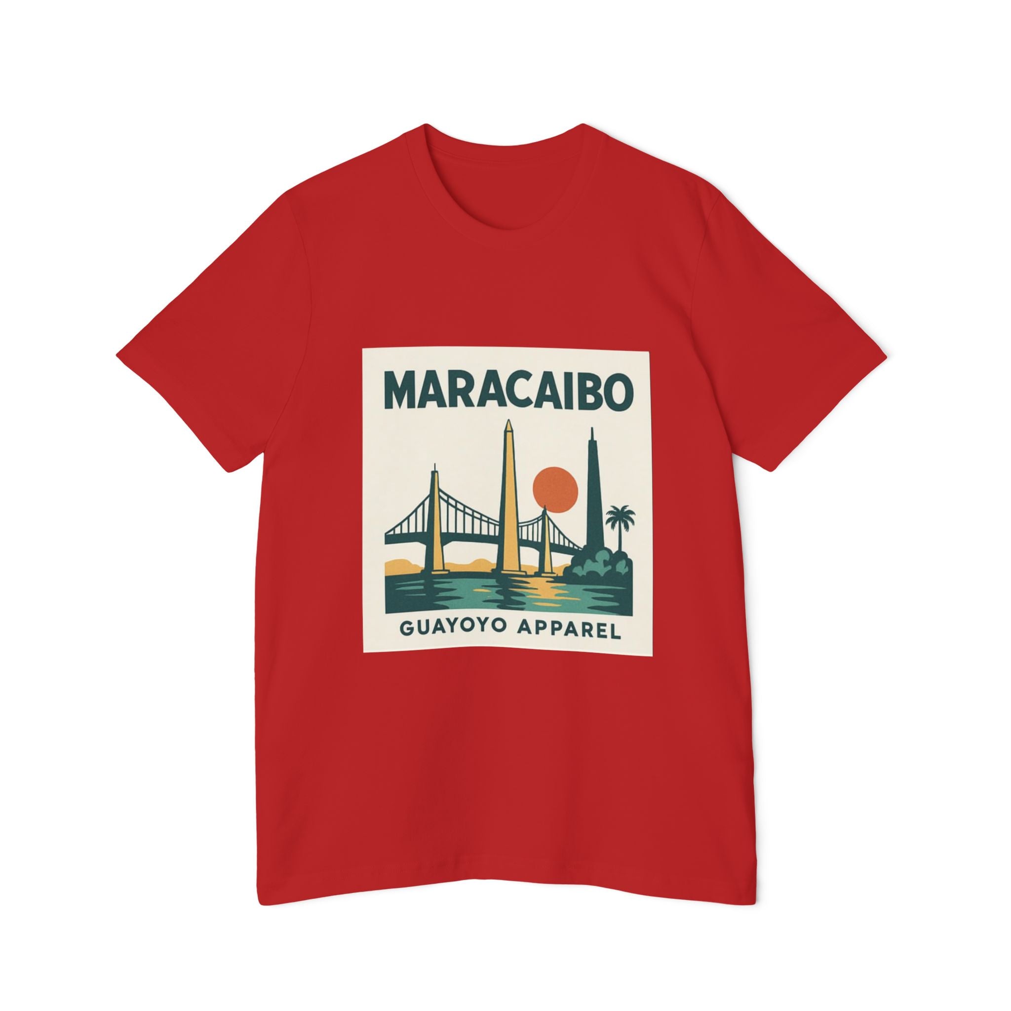 Maracaibo Retro Travel T-Shirt — Vintage Sunset Bridge Design
