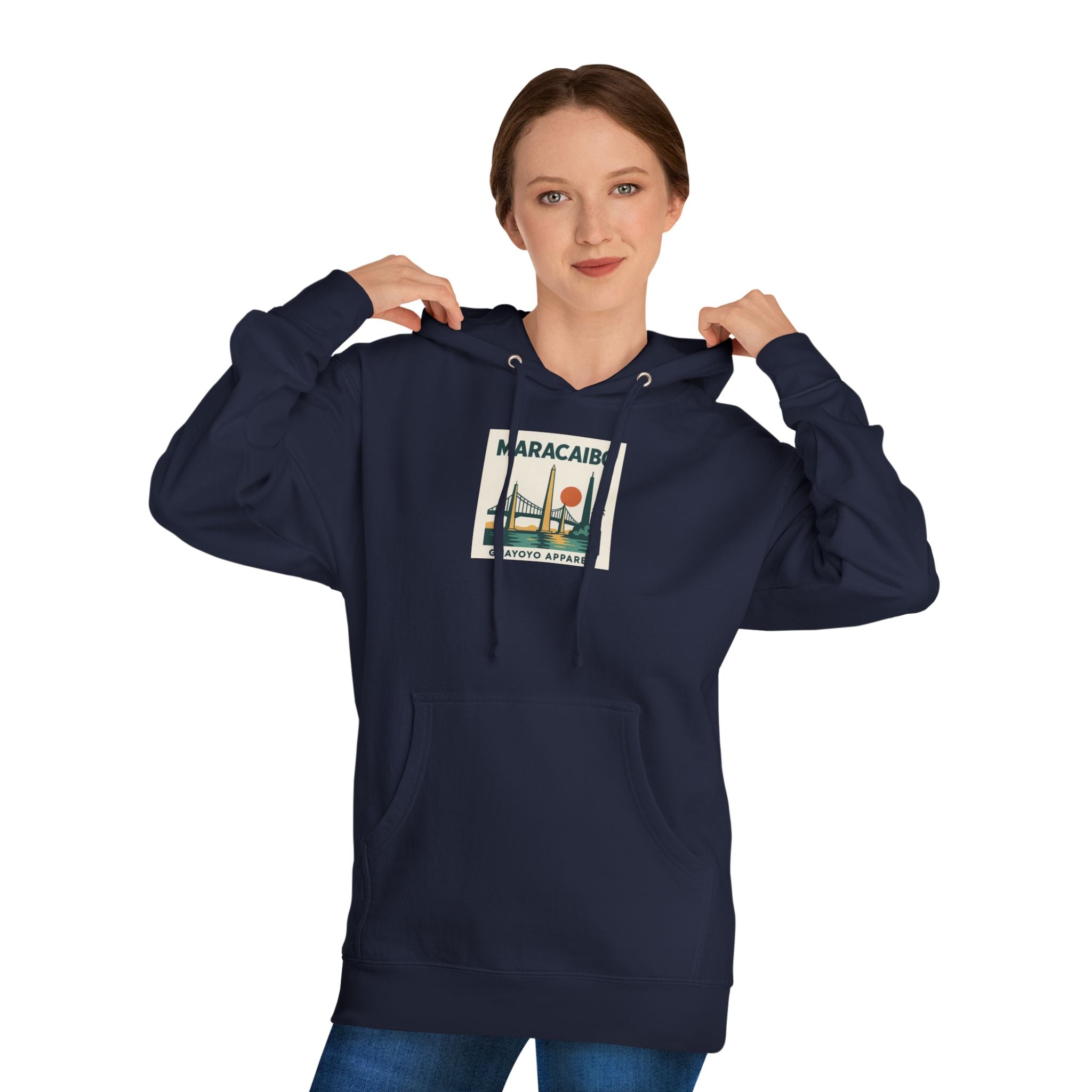 Maracaibo Vintage Travel Hoodie – Retro Sunset Bridge Graphic