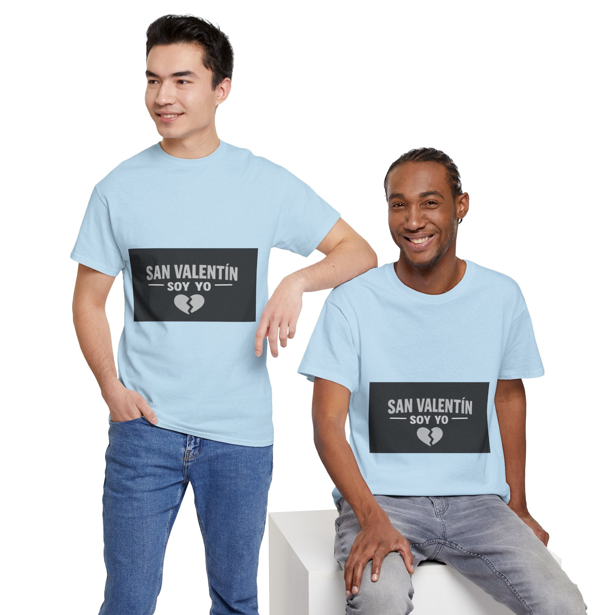 Valentine Soy Yo T-Shirt — "San Valentín Soy Yo" Broken Heart Tee