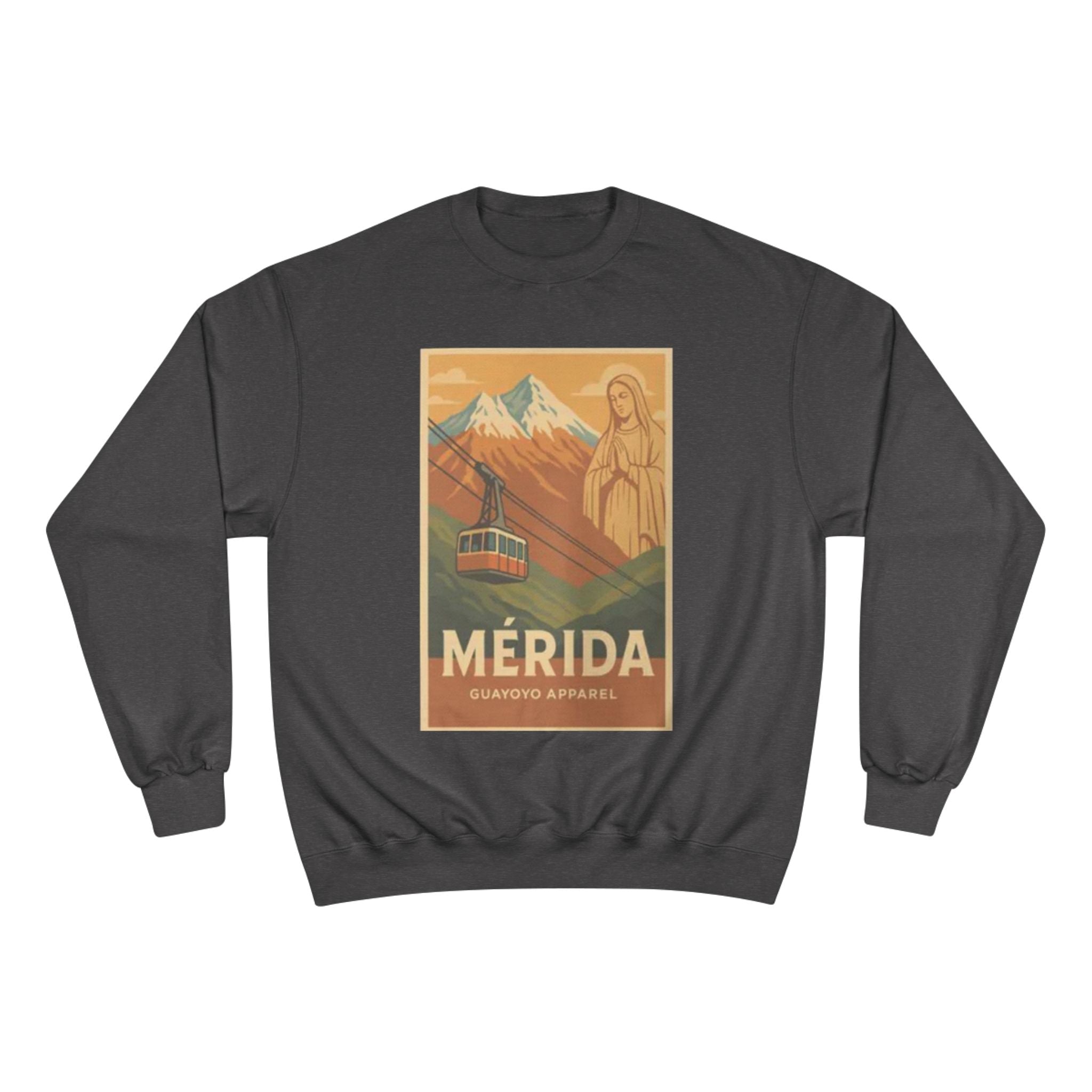 Mérida Retro Travel Sweatshirt — Vintage Mountain Cable Car Graphic