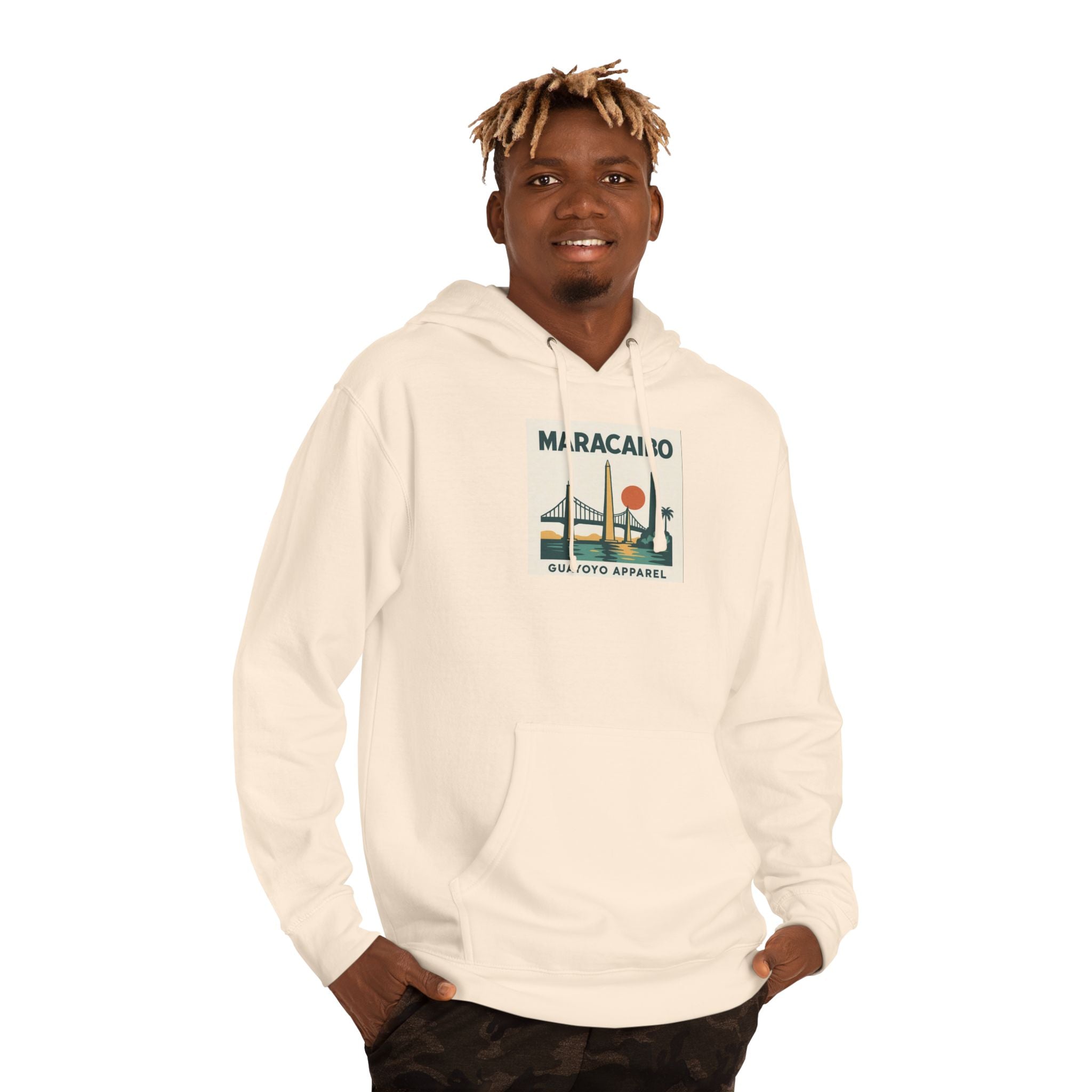 Maracaibo Vintage Travel Hoodie – Retro Sunset Bridge Graphic