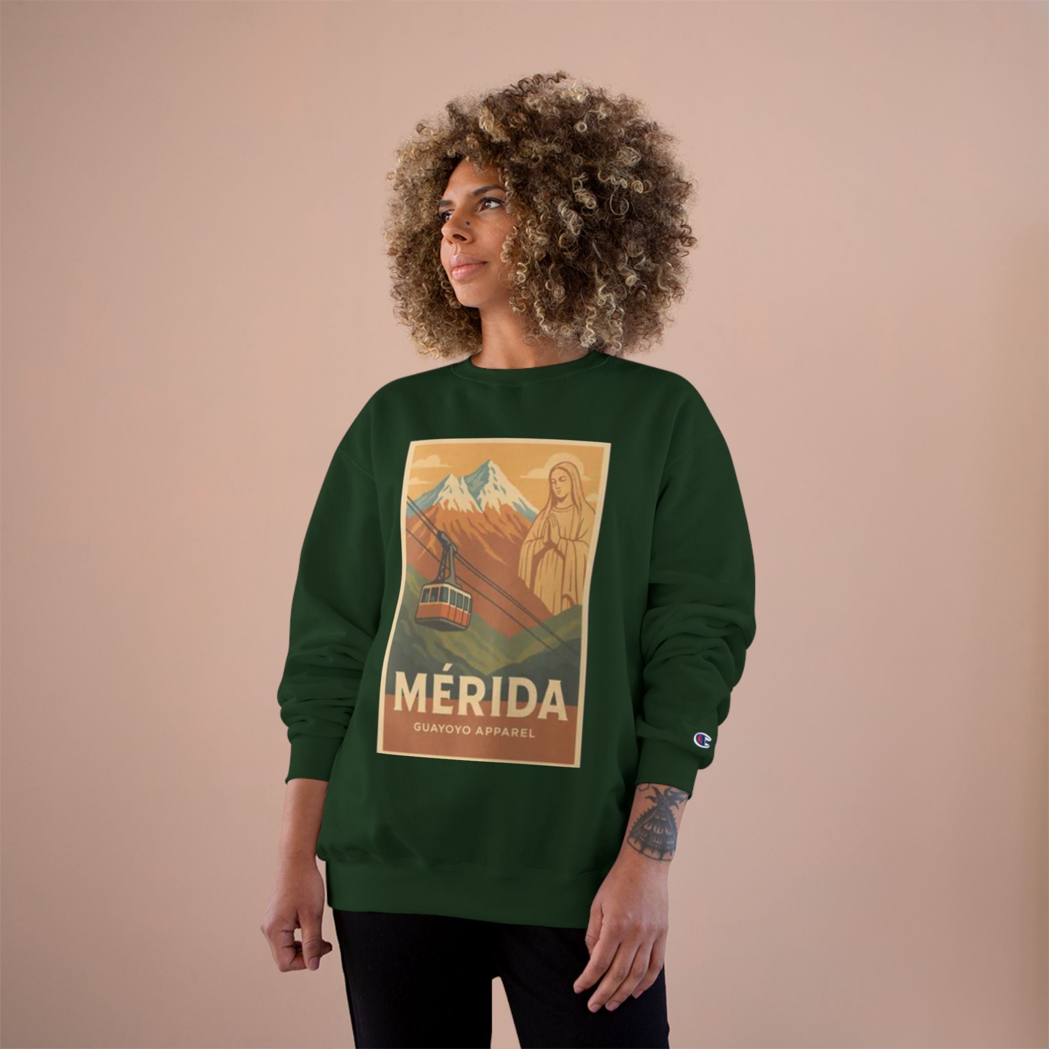 Mérida Retro Travel Sweatshirt — Vintage Mountain Cable Car Graphic