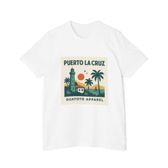 Puerto La Cruz Lighthouse T-Shirt — Retro Beach Graphic Tee by Guayoyo Apparel