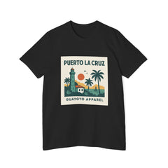 Puerto La Cruz Lighthouse T-Shirt — Retro Beach Graphic Tee by Guayoyo Apparel