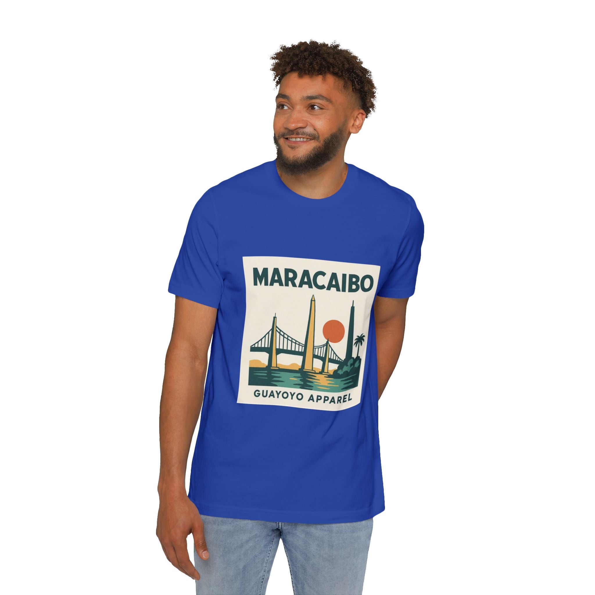 Maracaibo Retro Travel T-Shirt — Vintage Sunset Bridge Design