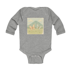 Butterfly Meadow Infant Bodysuit — Pastel Mountain Baby Onesie