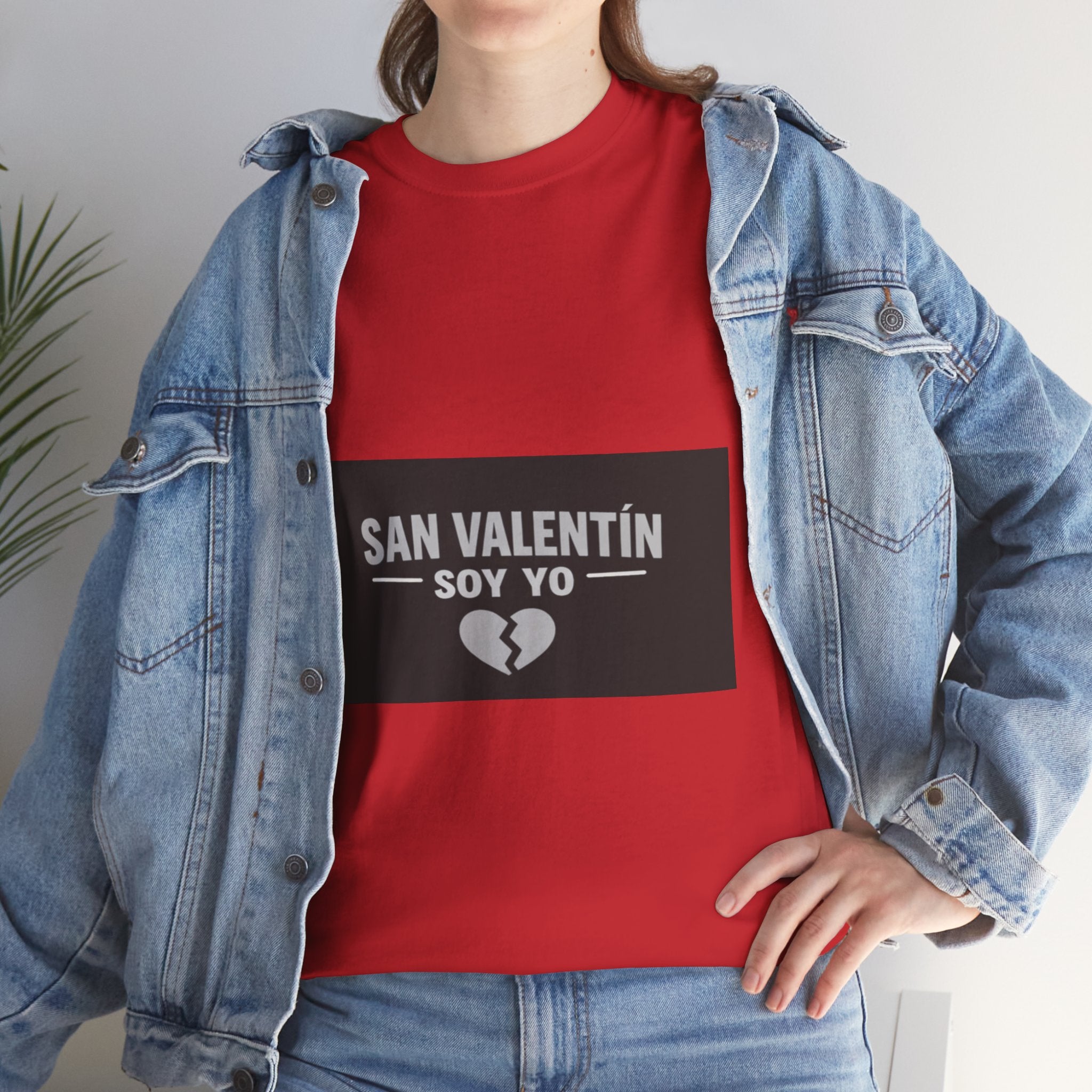 Valentine Soy Yo T-Shirt — "San Valentín Soy Yo" Broken Heart Tee