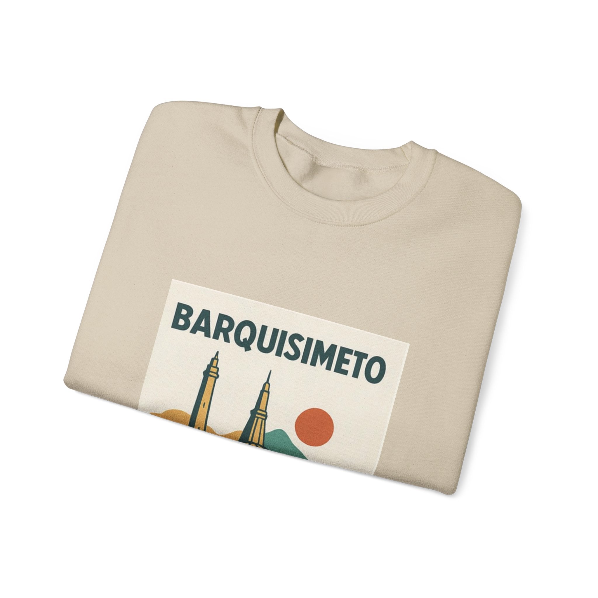 Barquisimeto Landmark Sweatshirt — Retro Cityscape Guayoyo Apparel