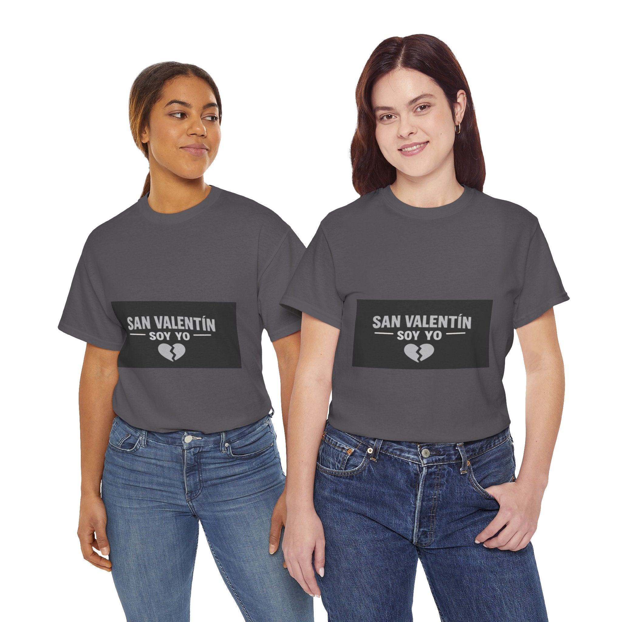 Valentine Soy Yo T-Shirt — "San Valentín Soy Yo" Broken Heart Tee