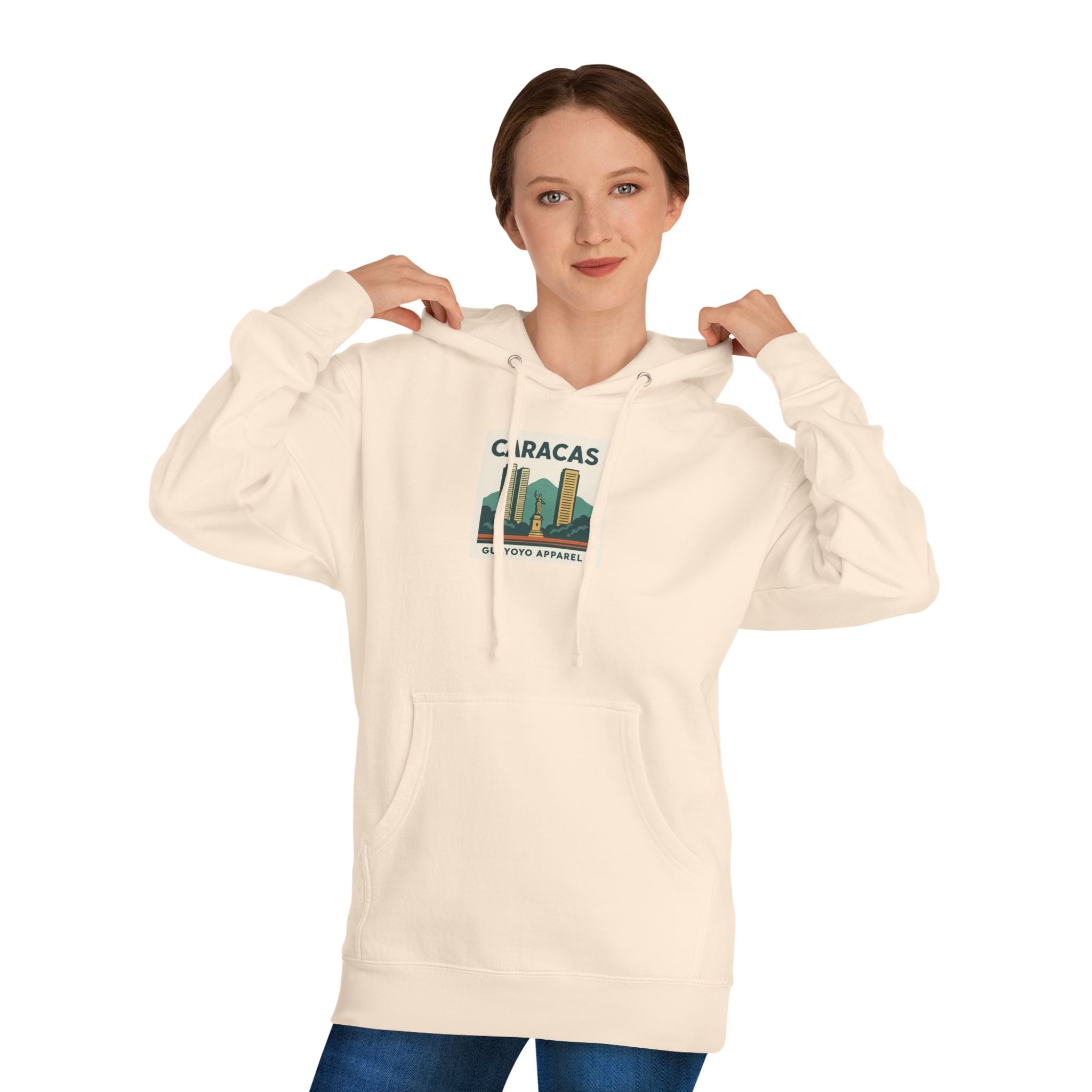 Caracas Skyline Hoodie – Retro Cityscape Pullover