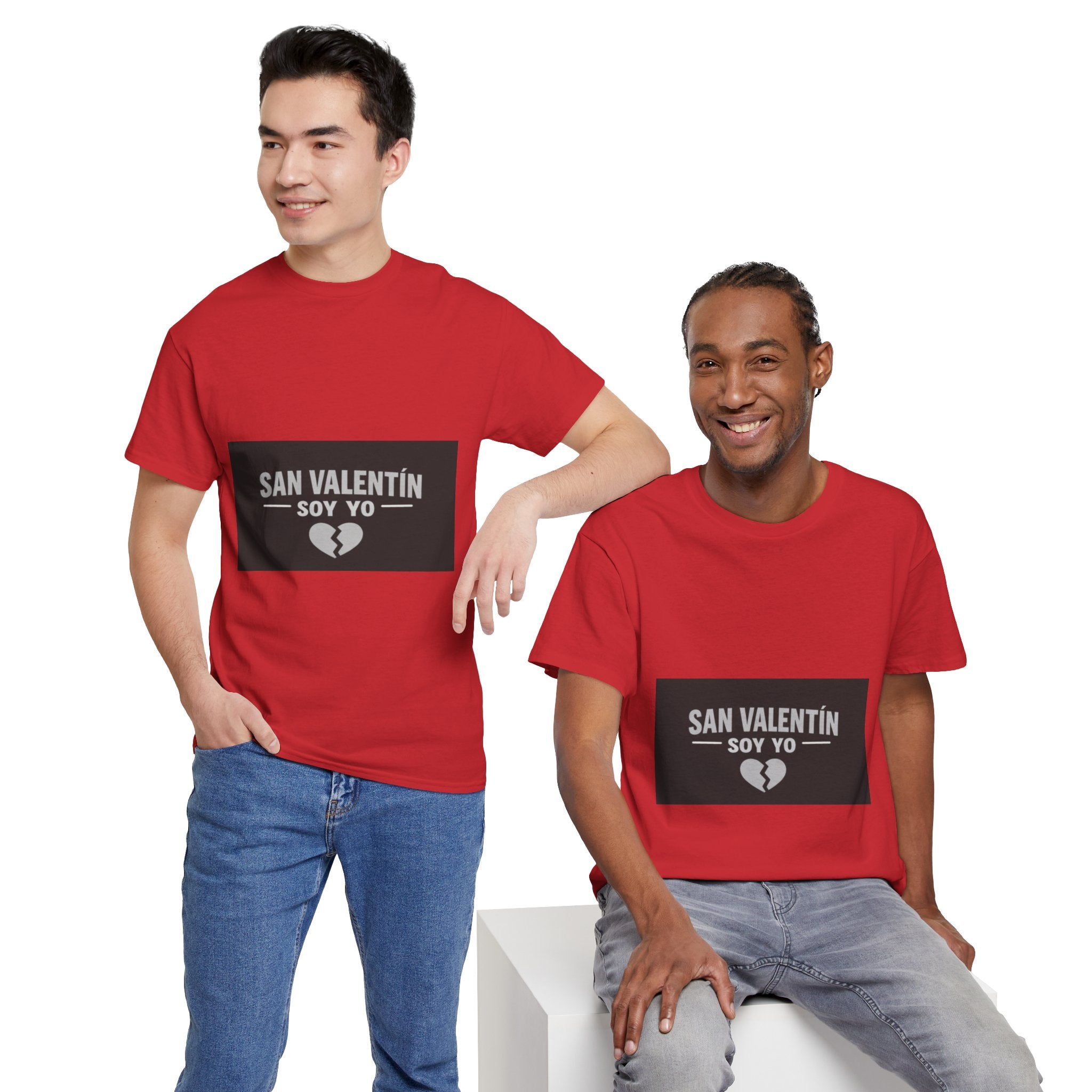 Valentine Soy Yo T-Shirt — "San Valentín Soy Yo" Broken Heart Tee
