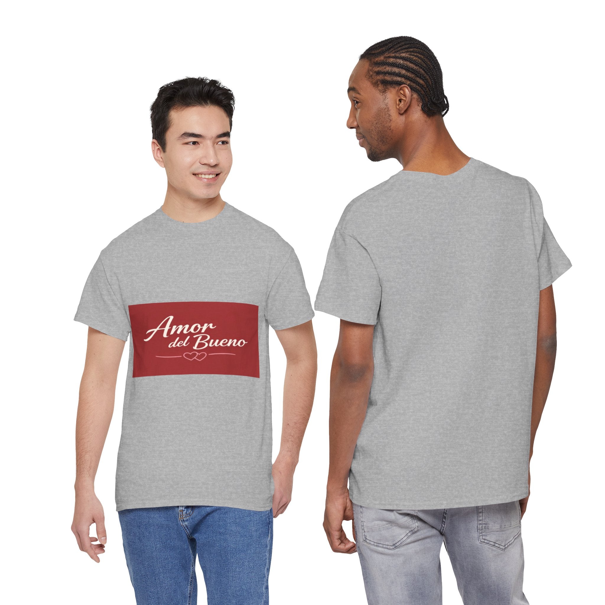 Amor del Bueno Script Tee — Romantic Spanish Love T-Shirt