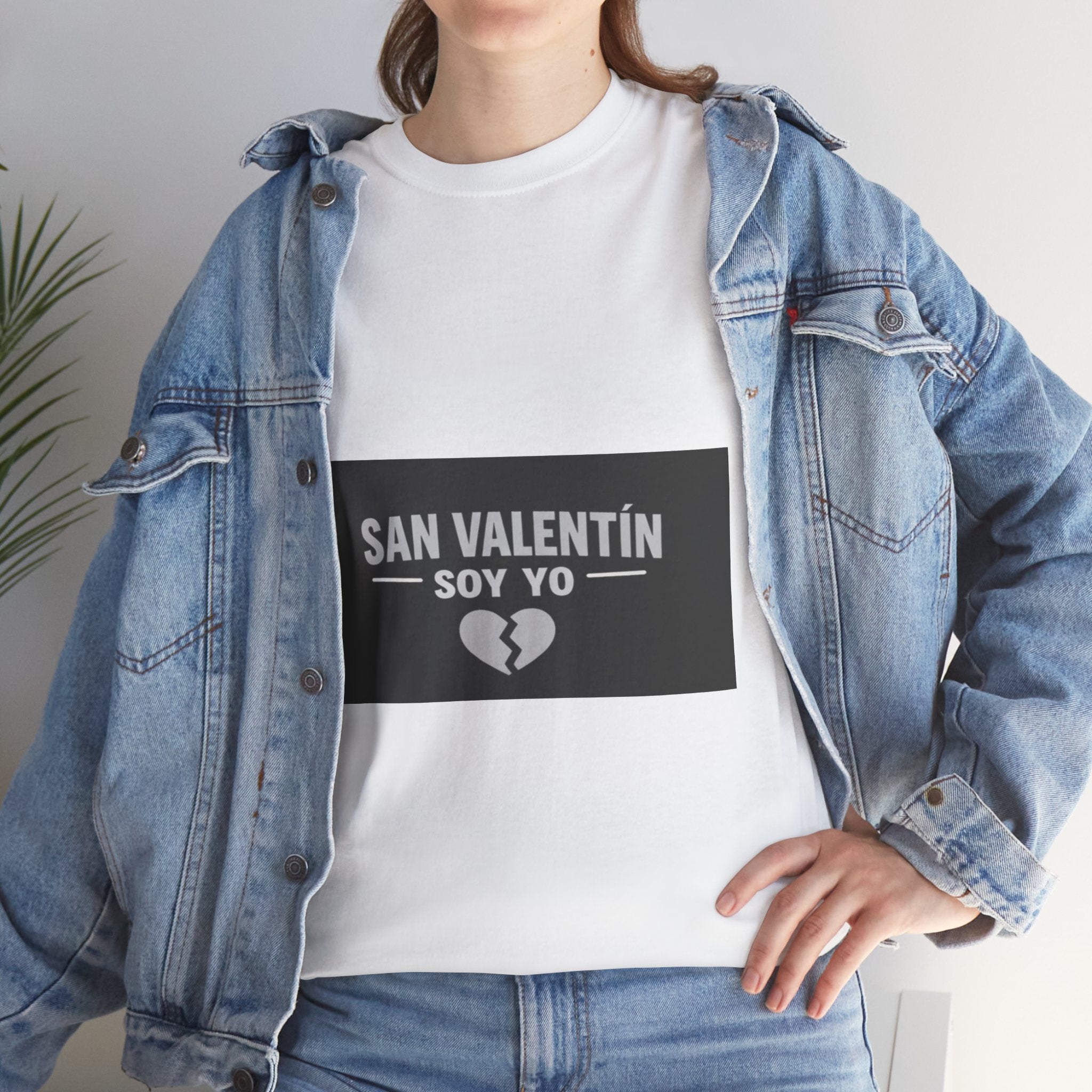 Valentine Soy Yo T-Shirt — "San Valentín Soy Yo" Broken Heart Tee