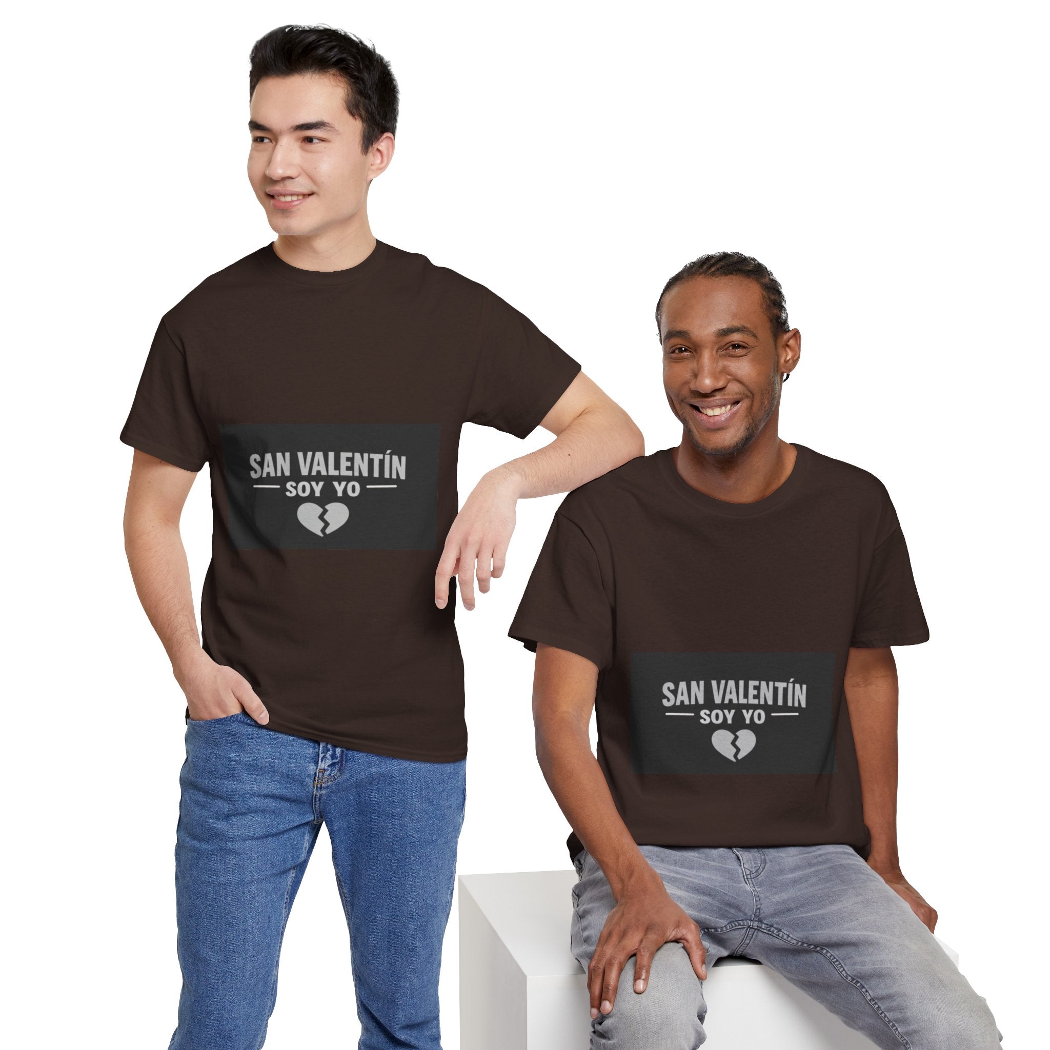 Valentine Soy Yo T-Shirt — "San Valentín Soy Yo" Broken Heart Tee