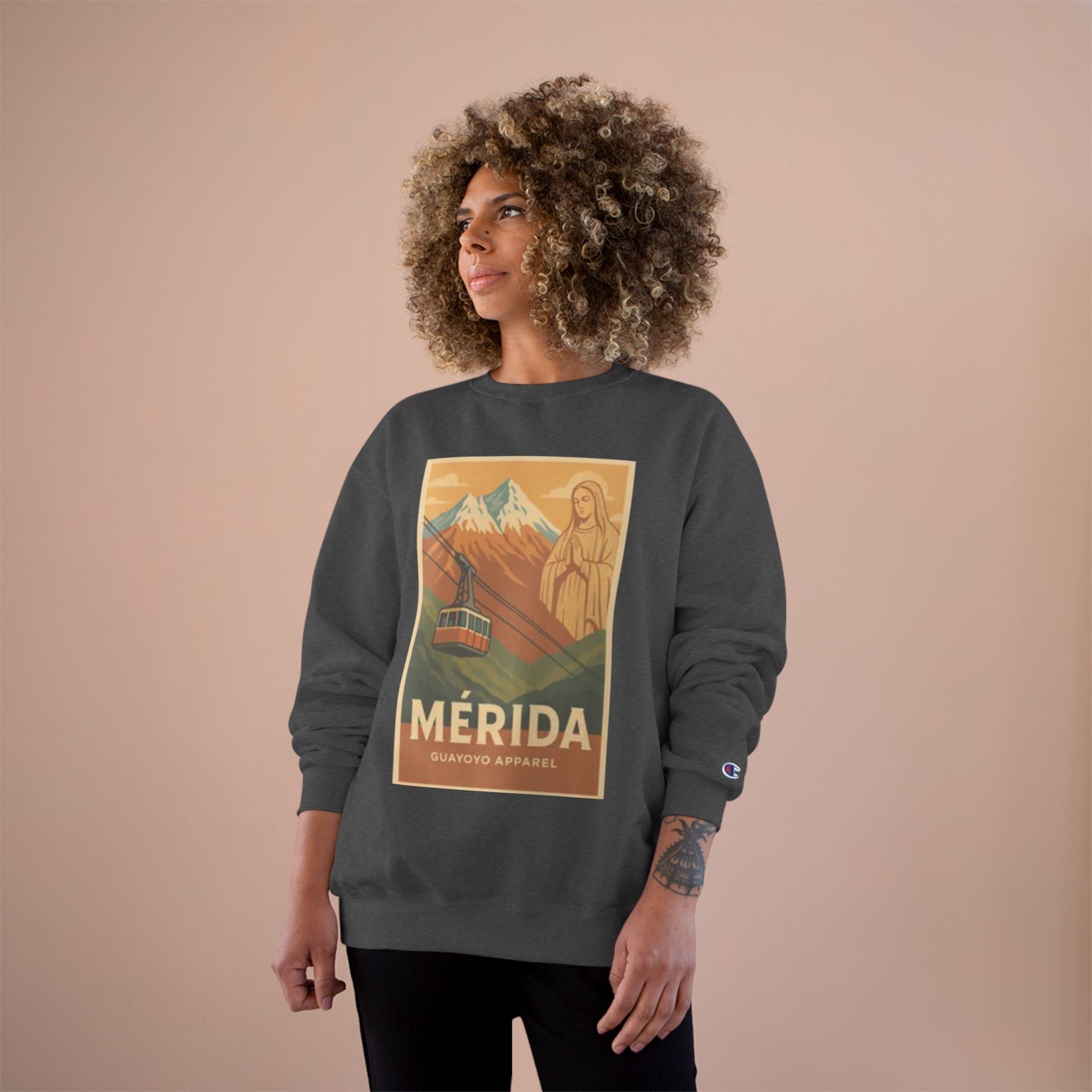 Mérida Retro Travel Sweatshirt — Vintage Mountain Cable Car Graphic