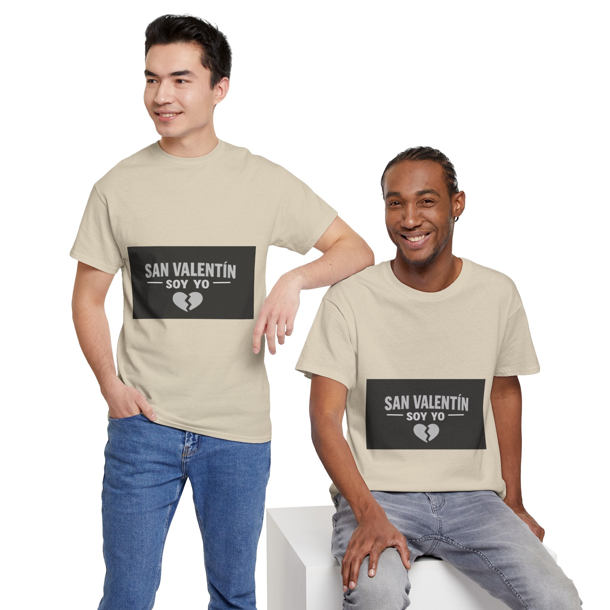 Valentine Soy Yo T-Shirt — "San Valentín Soy Yo" Broken Heart Tee