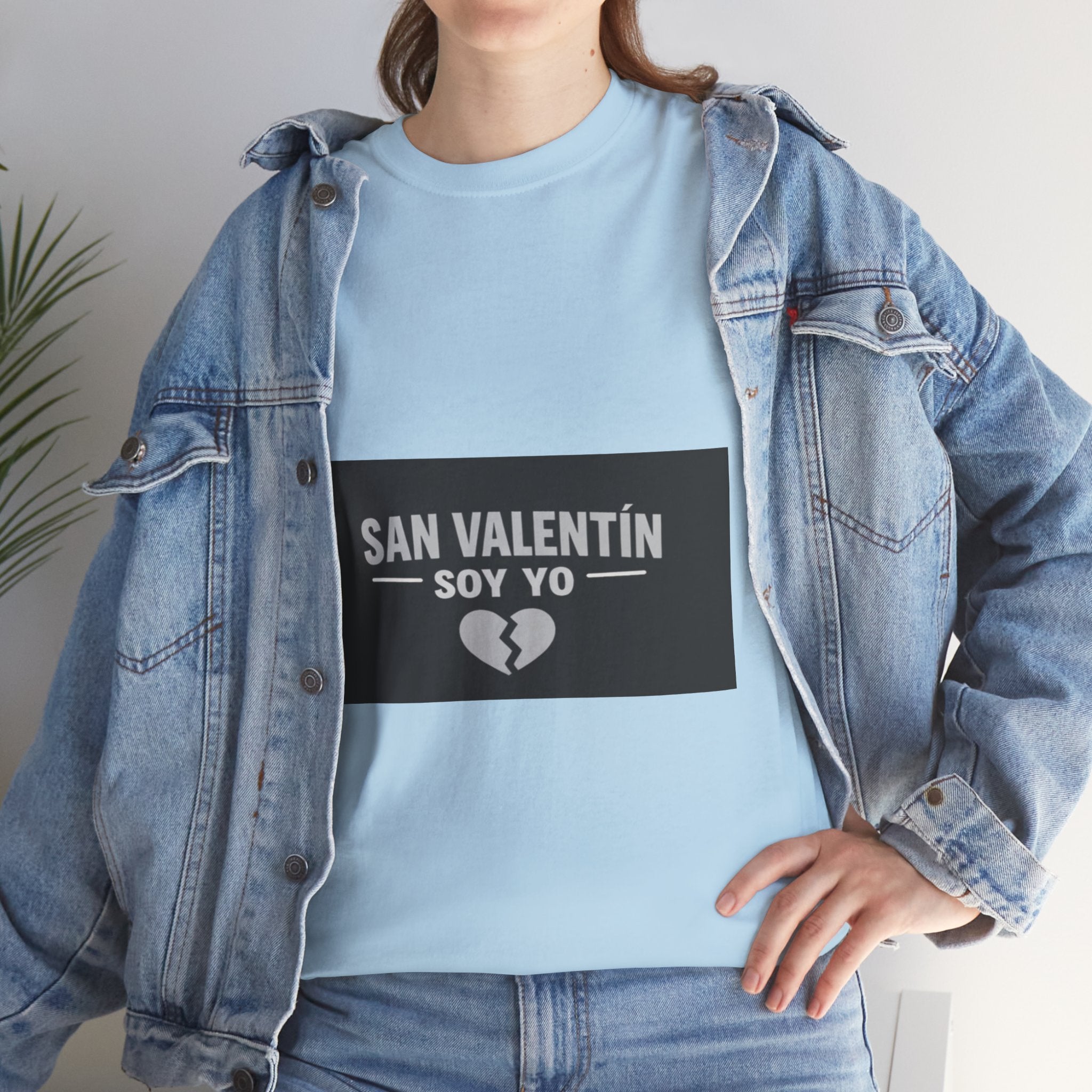 Valentine Soy Yo T-Shirt — "San Valentín Soy Yo" Broken Heart Tee