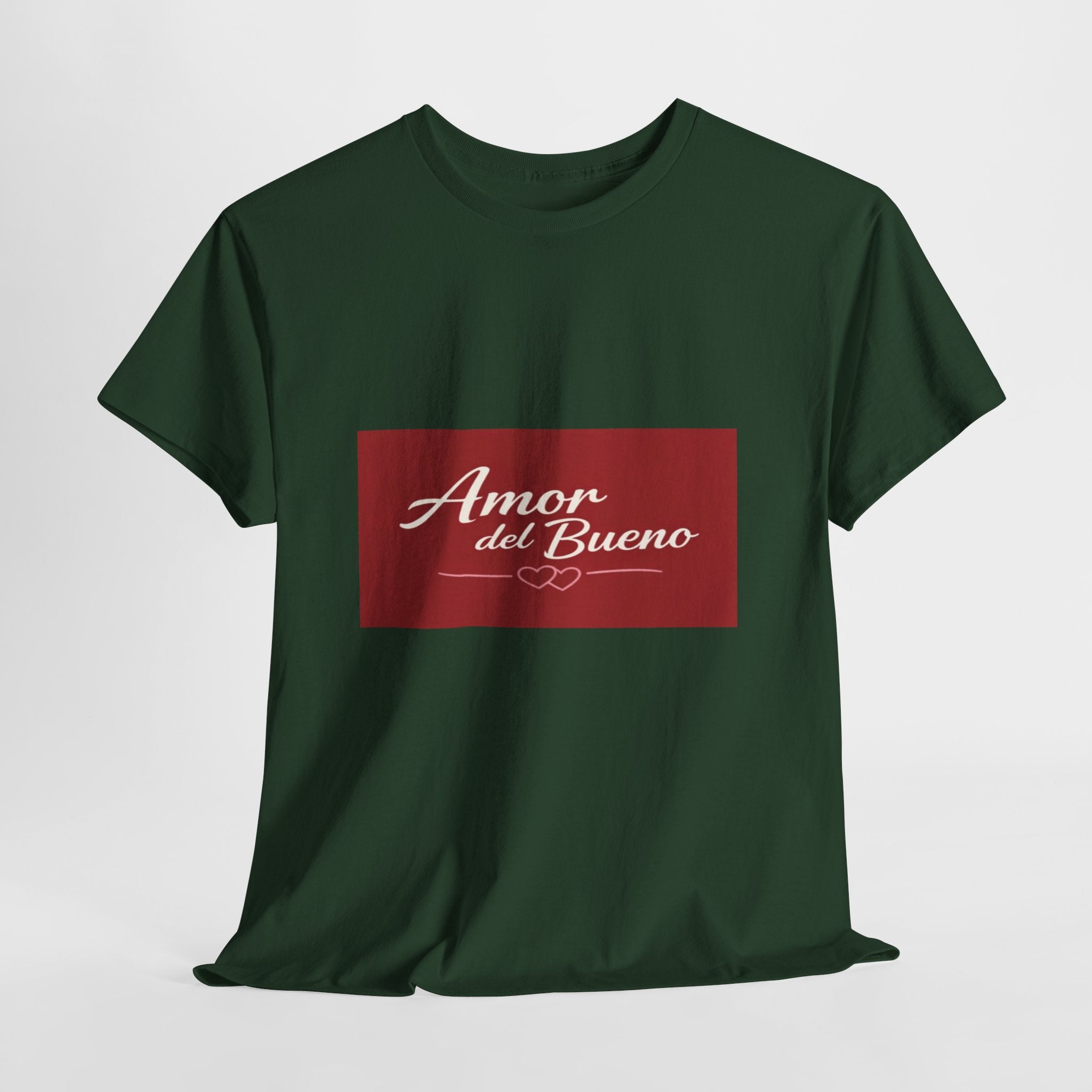 Amor del Bueno Script Tee — Romantic Spanish Love T-Shirt