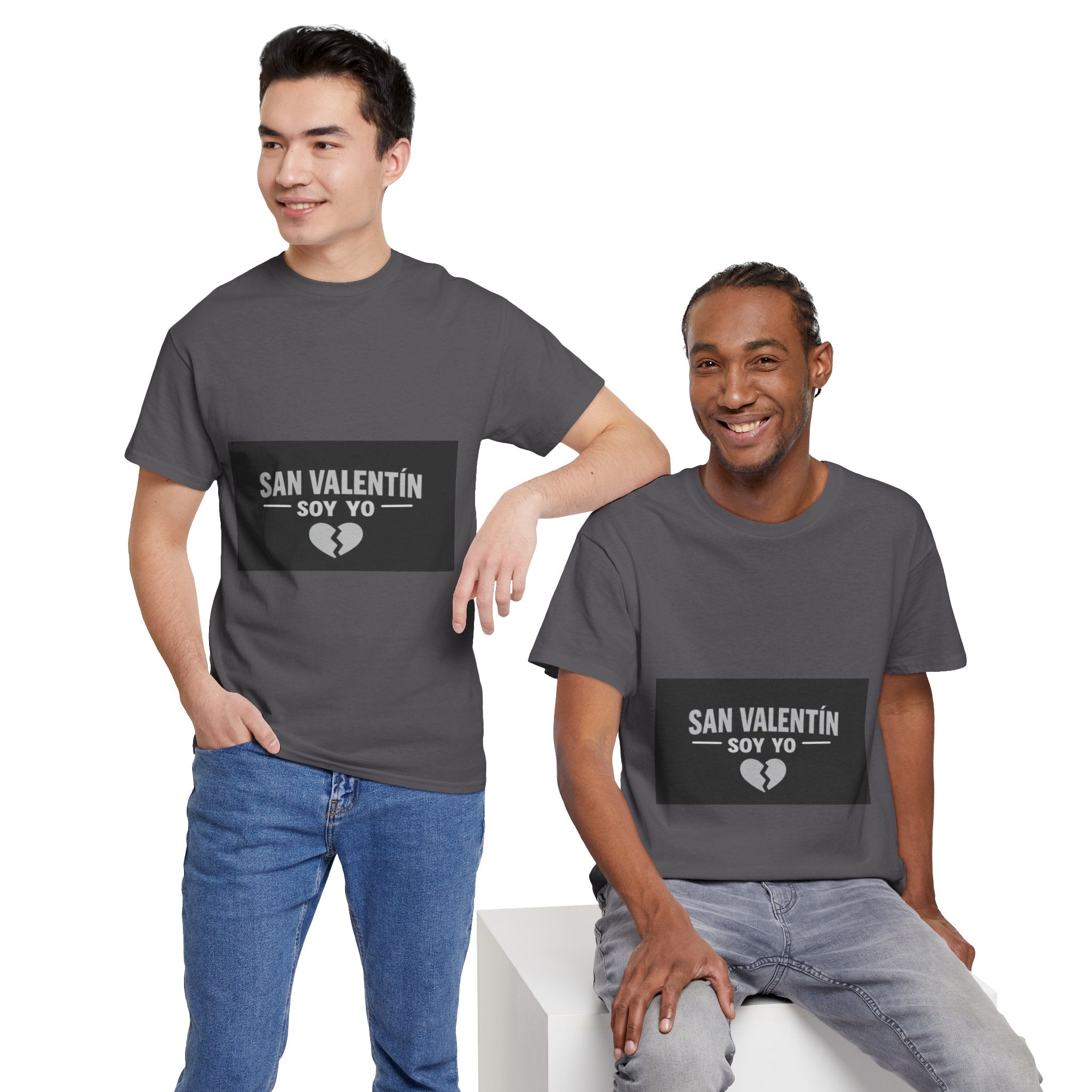 Valentine Soy Yo T-Shirt — "San Valentín Soy Yo" Broken Heart Tee