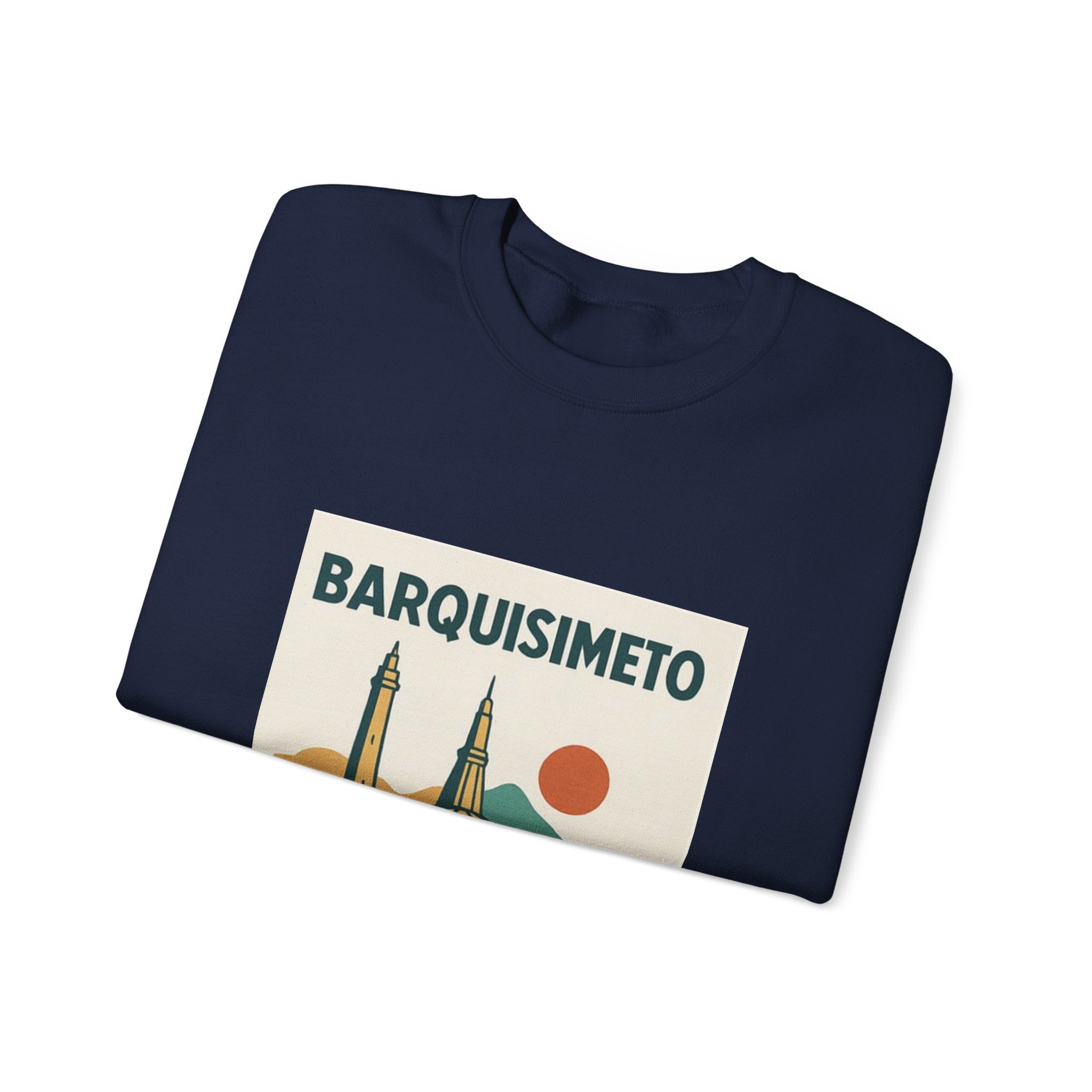 Barquisimeto Landmark Sweatshirt — Retro Cityscape Guayoyo Apparel