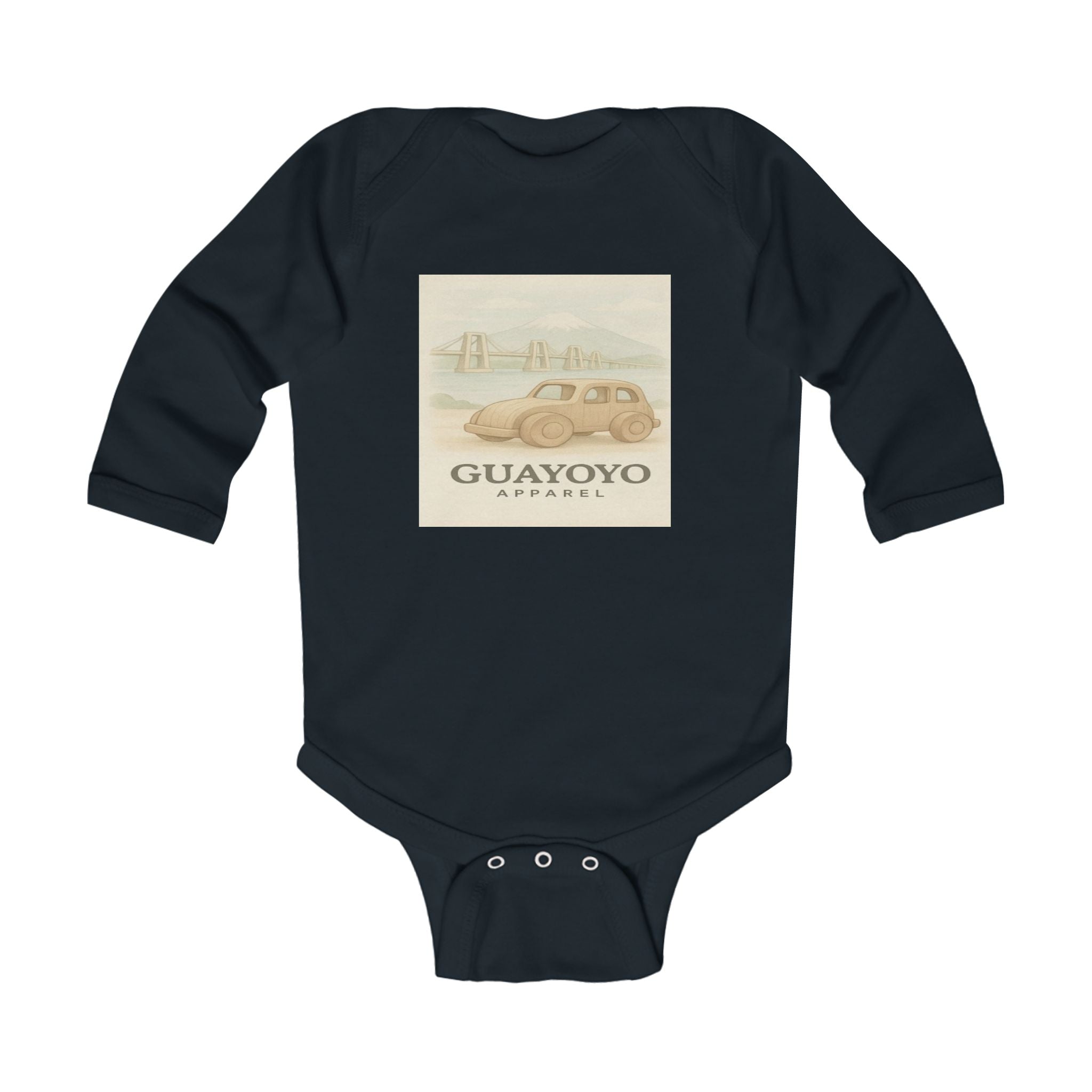 Vintage Car Infant Bodysuit — "Guayoyo Apparel" Retro Automobile Baby One-Piece