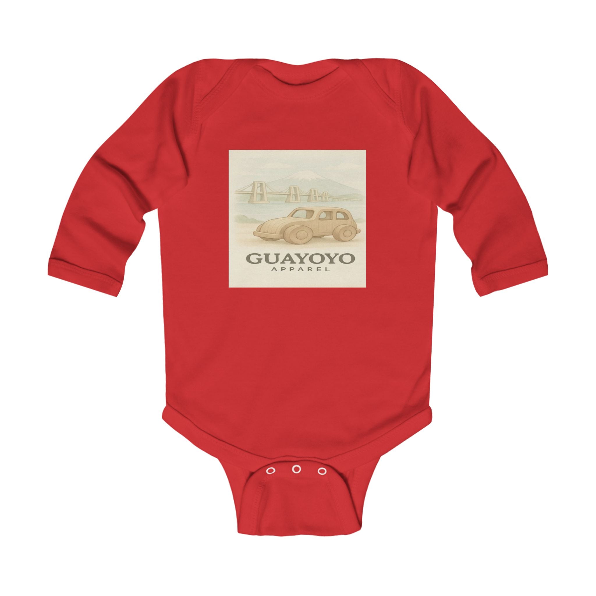 Vintage Car Infant Bodysuit — "Guayoyo Apparel" Retro Automobile Baby One-Piece