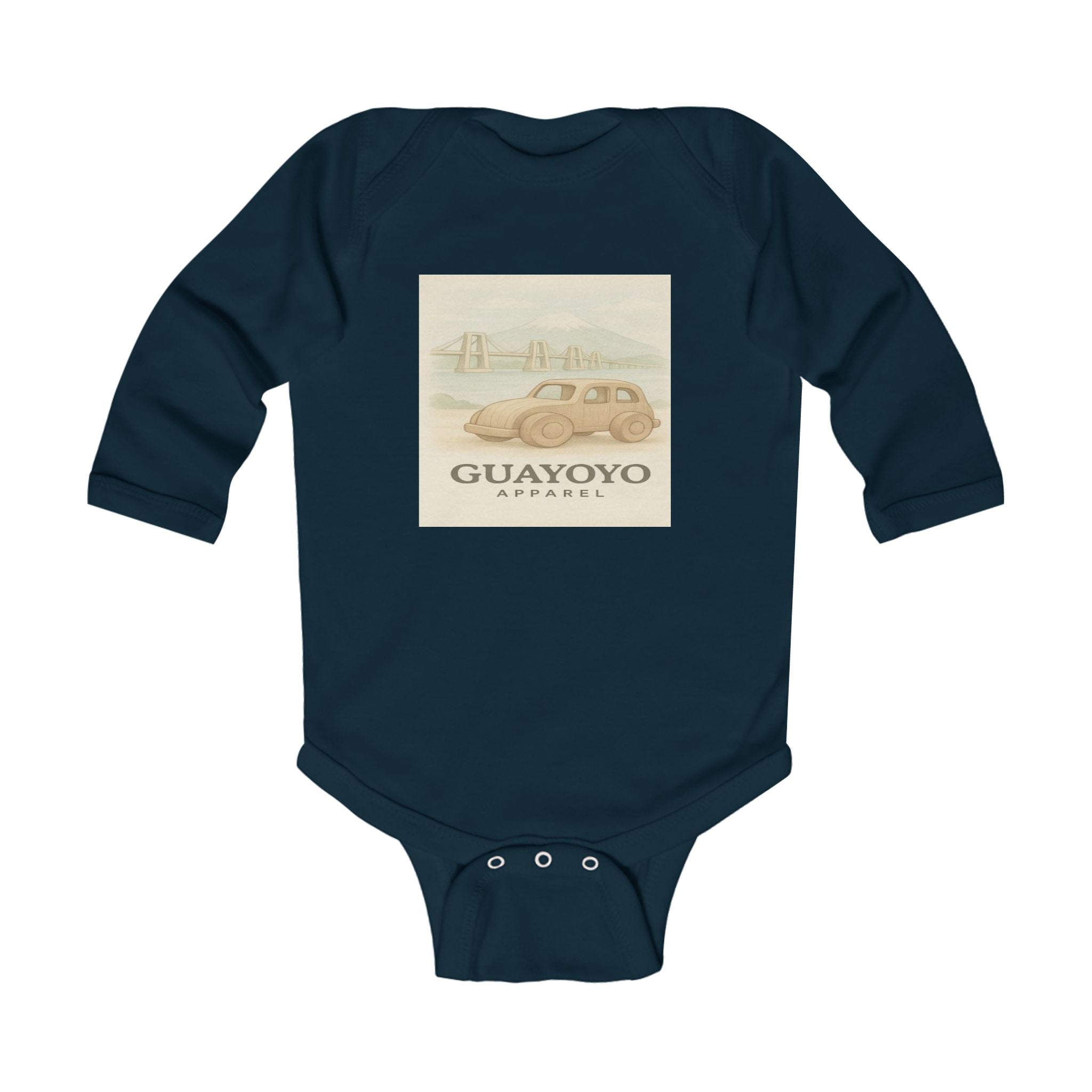 Vintage Car Infant Bodysuit — "Guayoyo Apparel" Retro Automobile Baby One-Piece