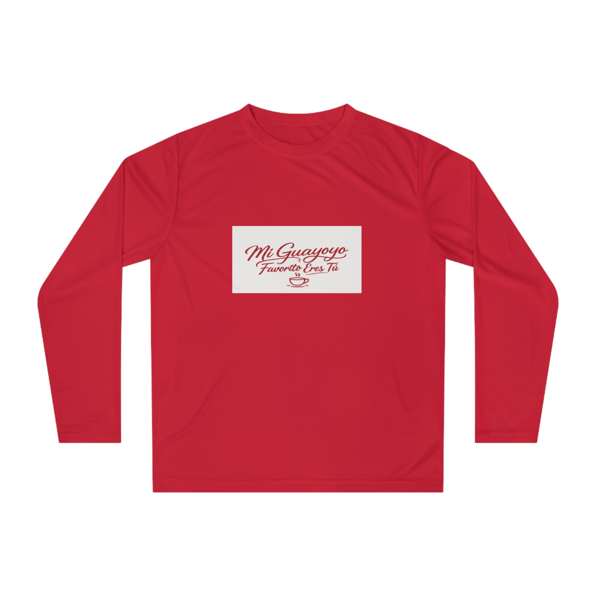 Long Sleeve Shirt — "Mi Guayoyo, Fue Na' Pa' Tí" Retro Script Performance Tee