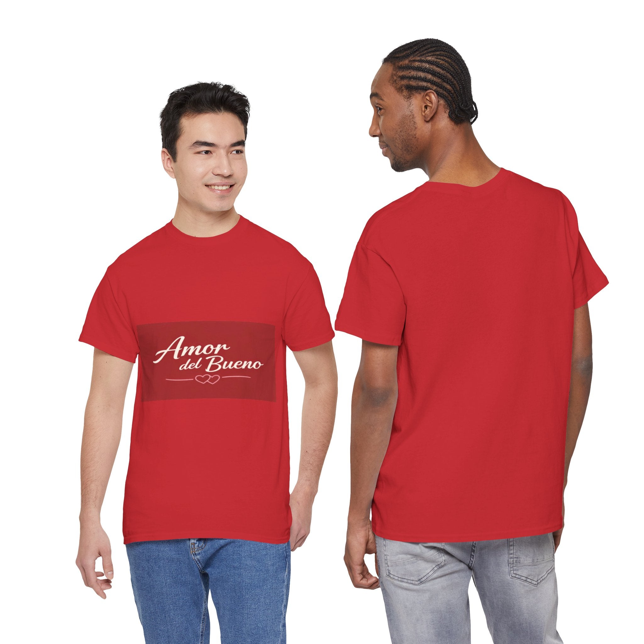Amor del Bueno Script Tee — Romantic Spanish Love T-Shirt