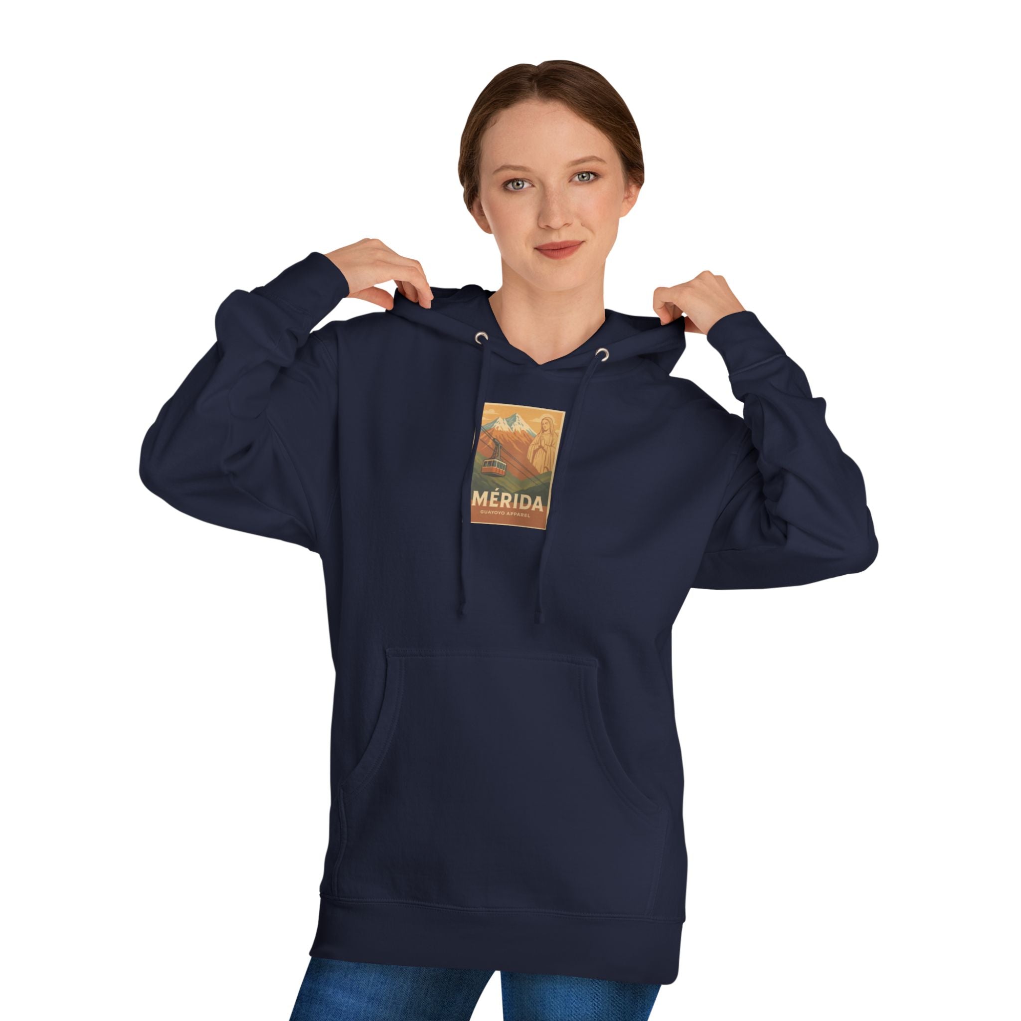 Merida Vintage Travel Hoodie — Retro Botanical Poster Sweatshirt